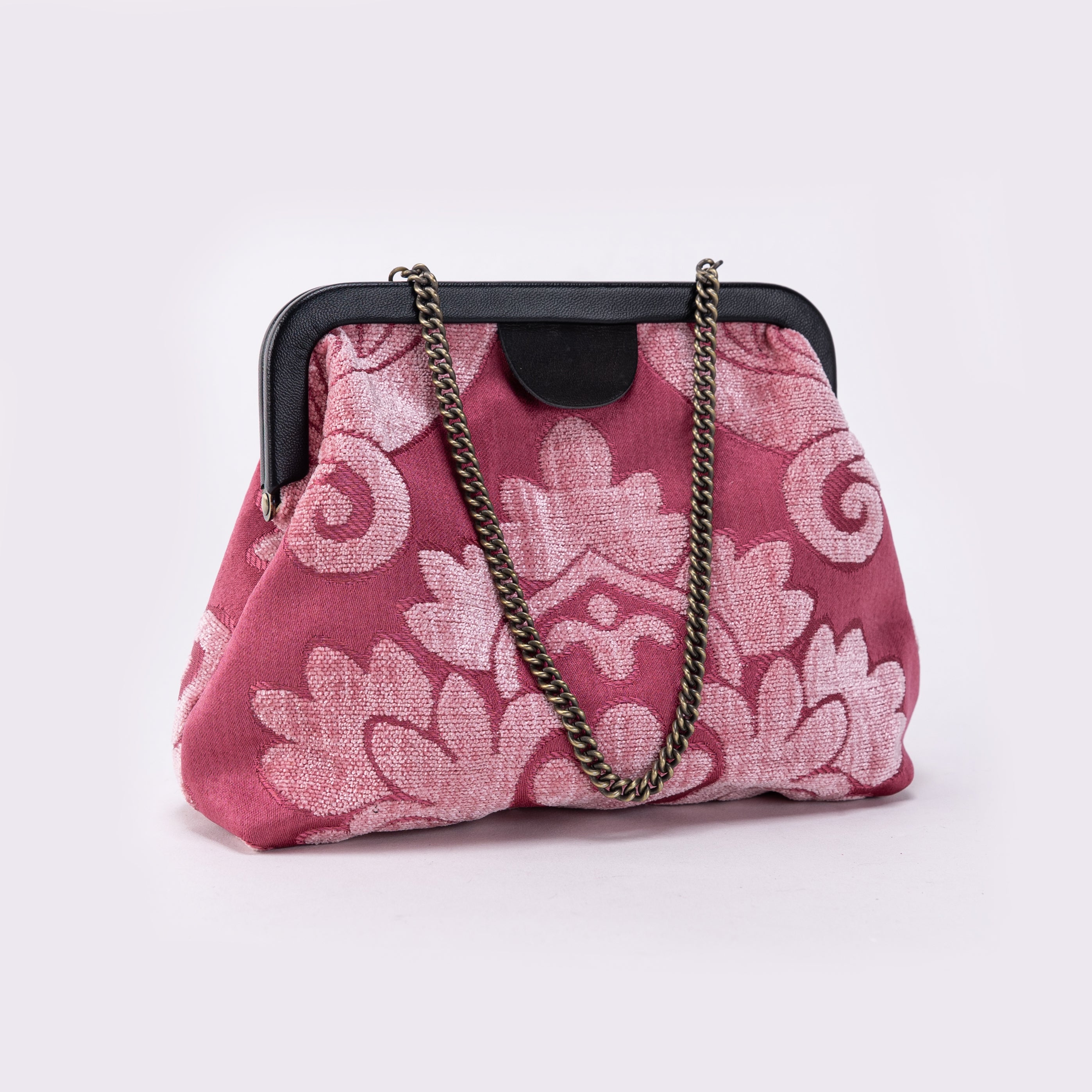 Queen Rose Pink Alma Evening Clutch Carpet Bag main