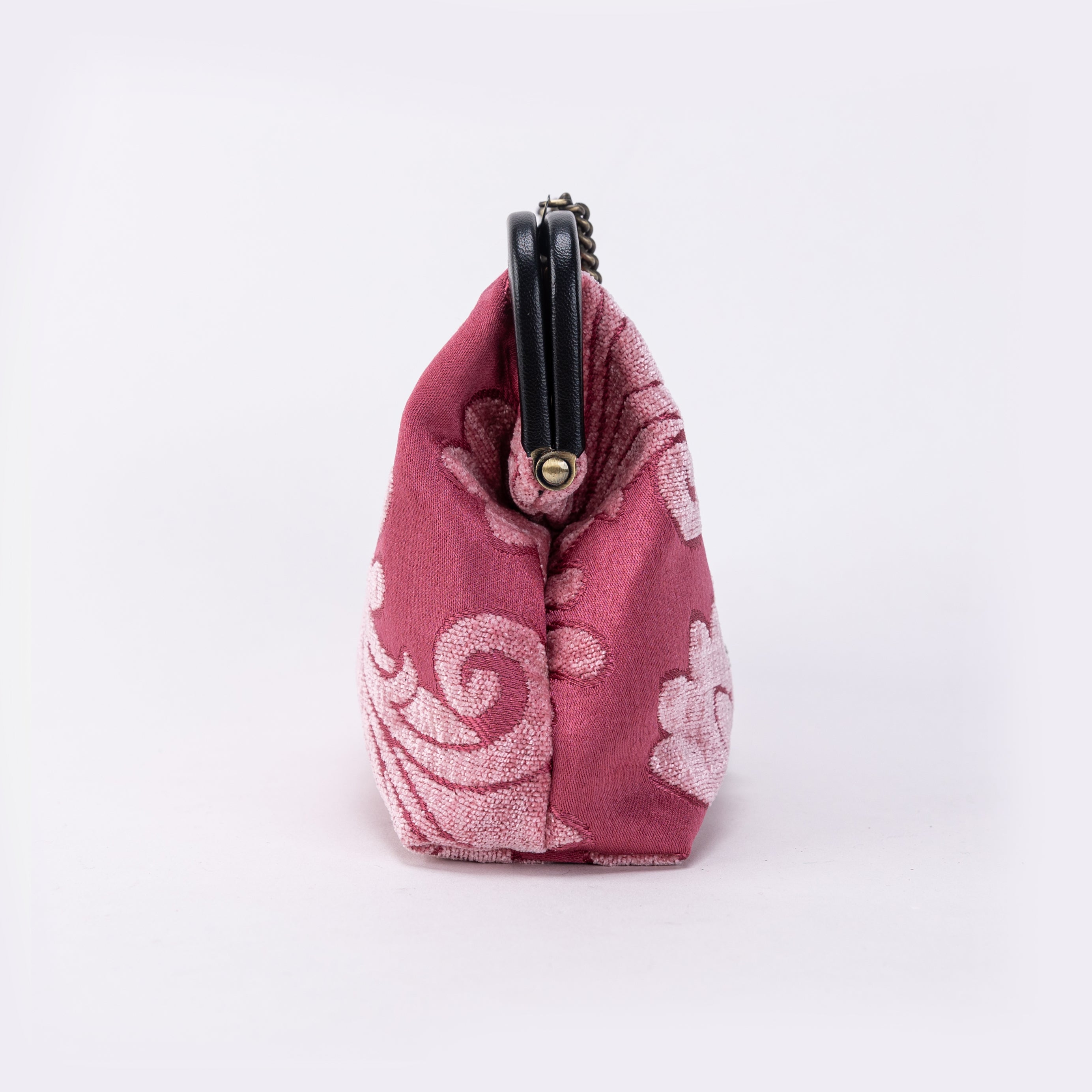 Queen Rose Pink Alma Evening Clutch Carpet Bag side