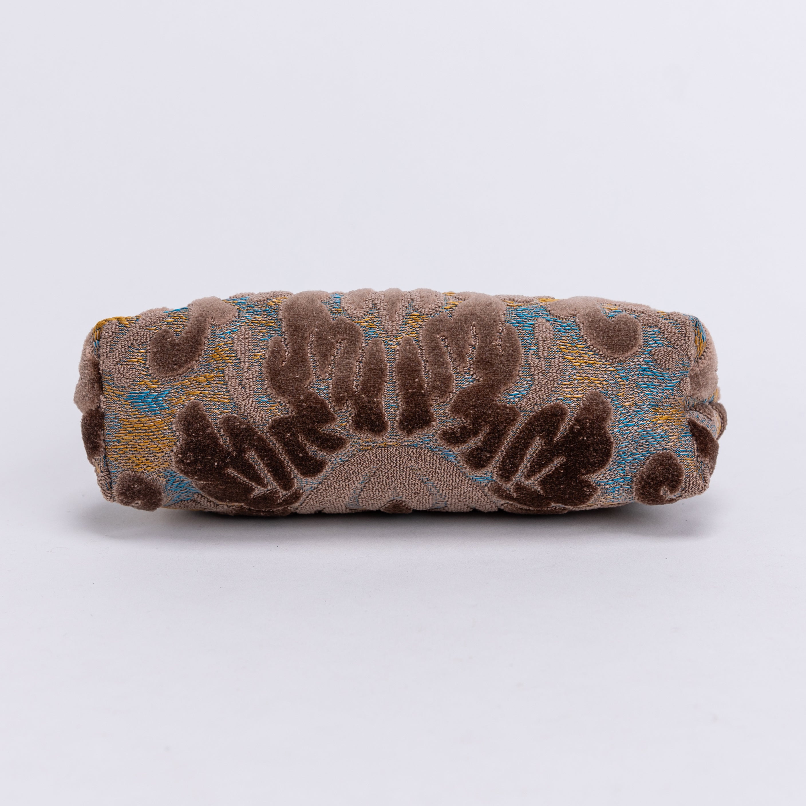 Burnout Velvet Camel Alma Evening Clutch Carpet Bag of America bottom