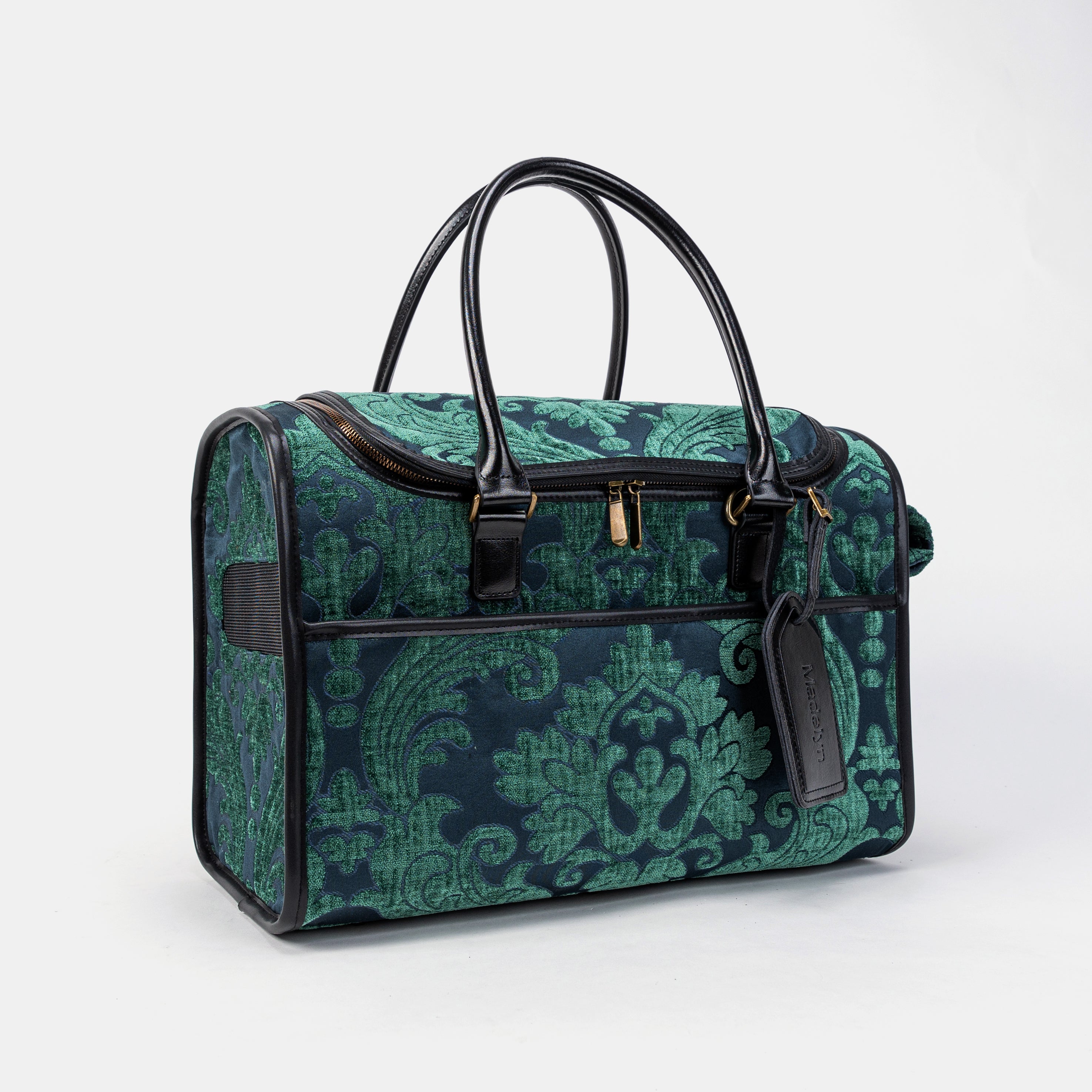 Travel Dog Carrier Bag Queen Hunter Green Overview