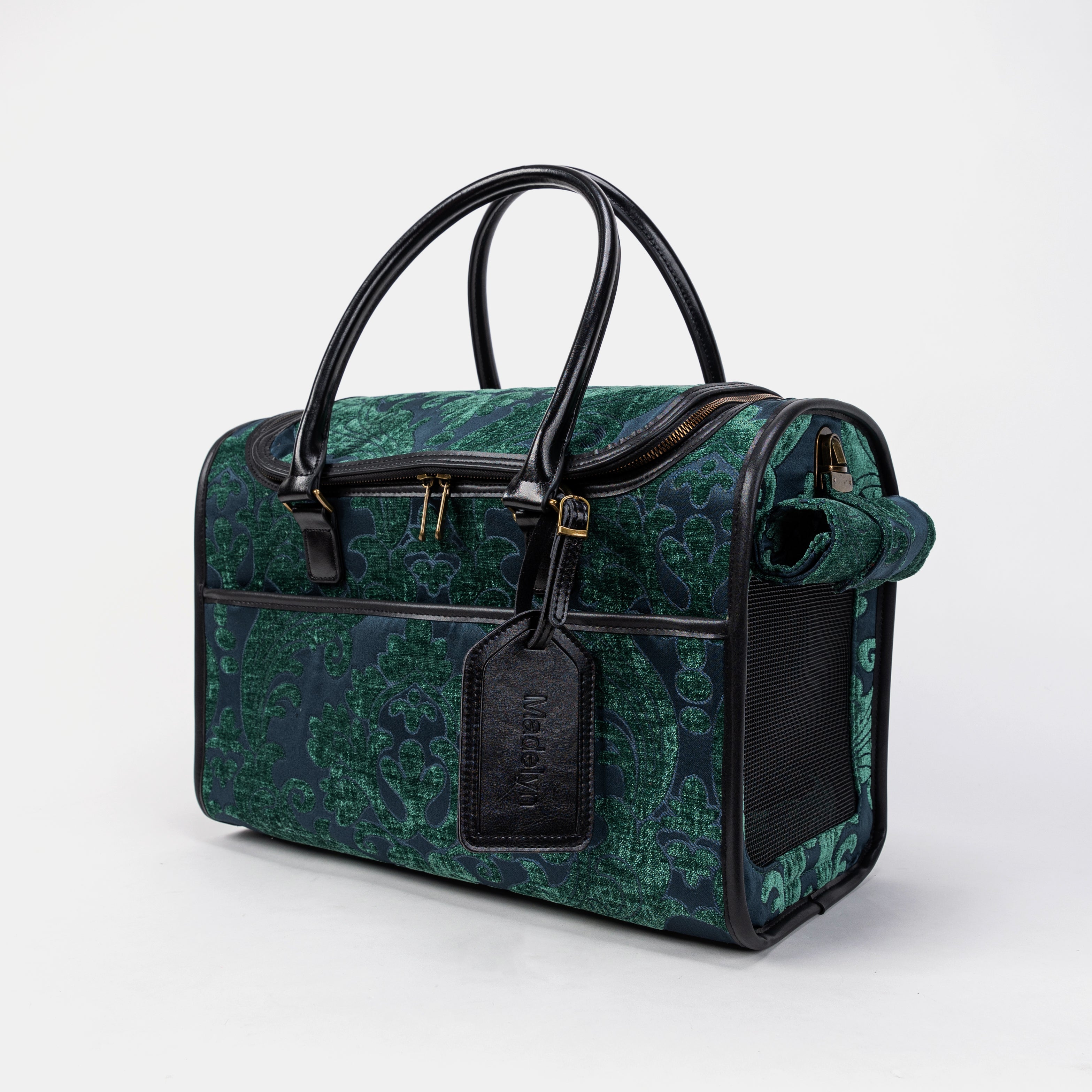 Travel Dog Carrier Bag Queen Hunter Green Main
