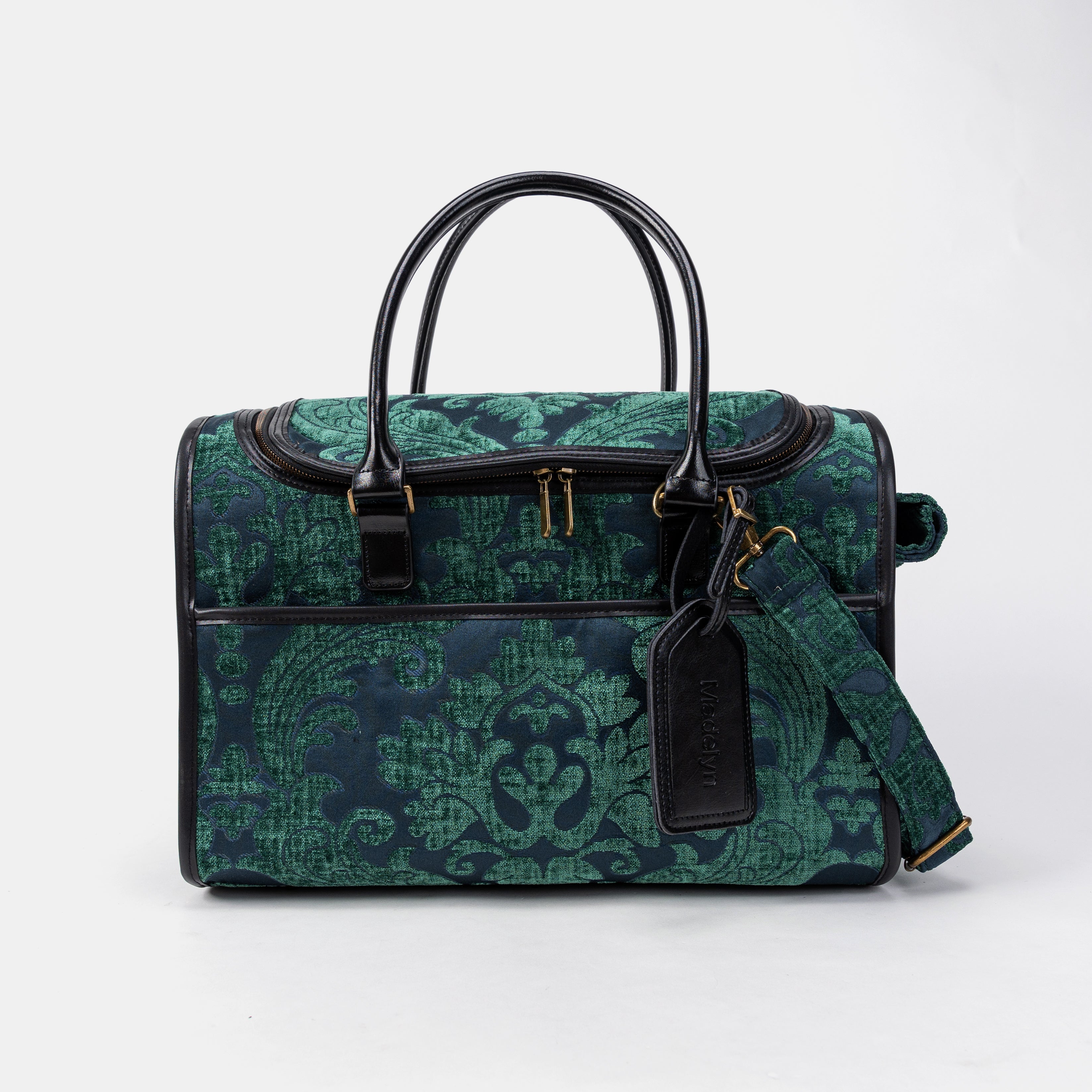 Travel Dog Carrier Bag Queen Hunter Green Front