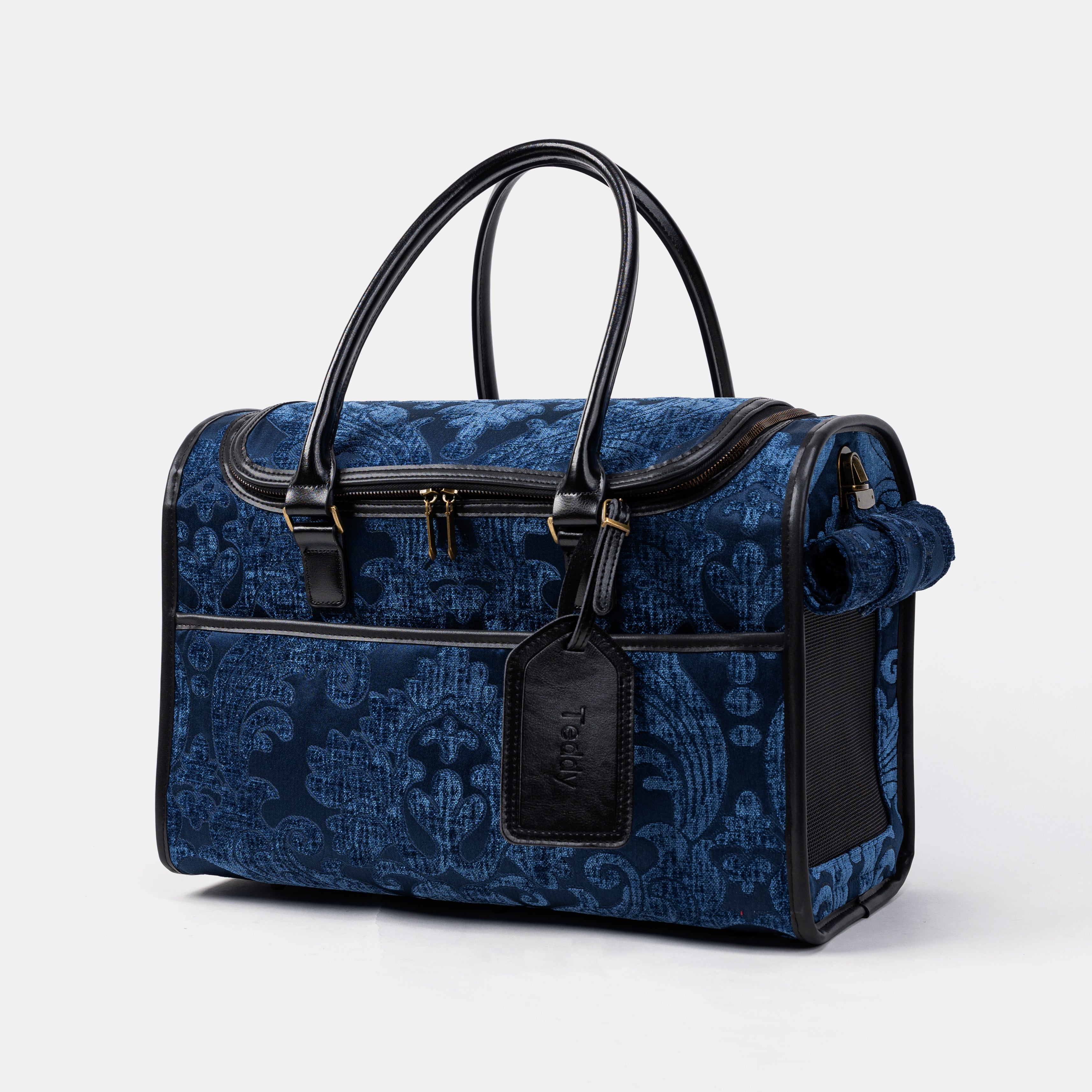 Travel Dog Carrier Bag Queen Royal Blue Main