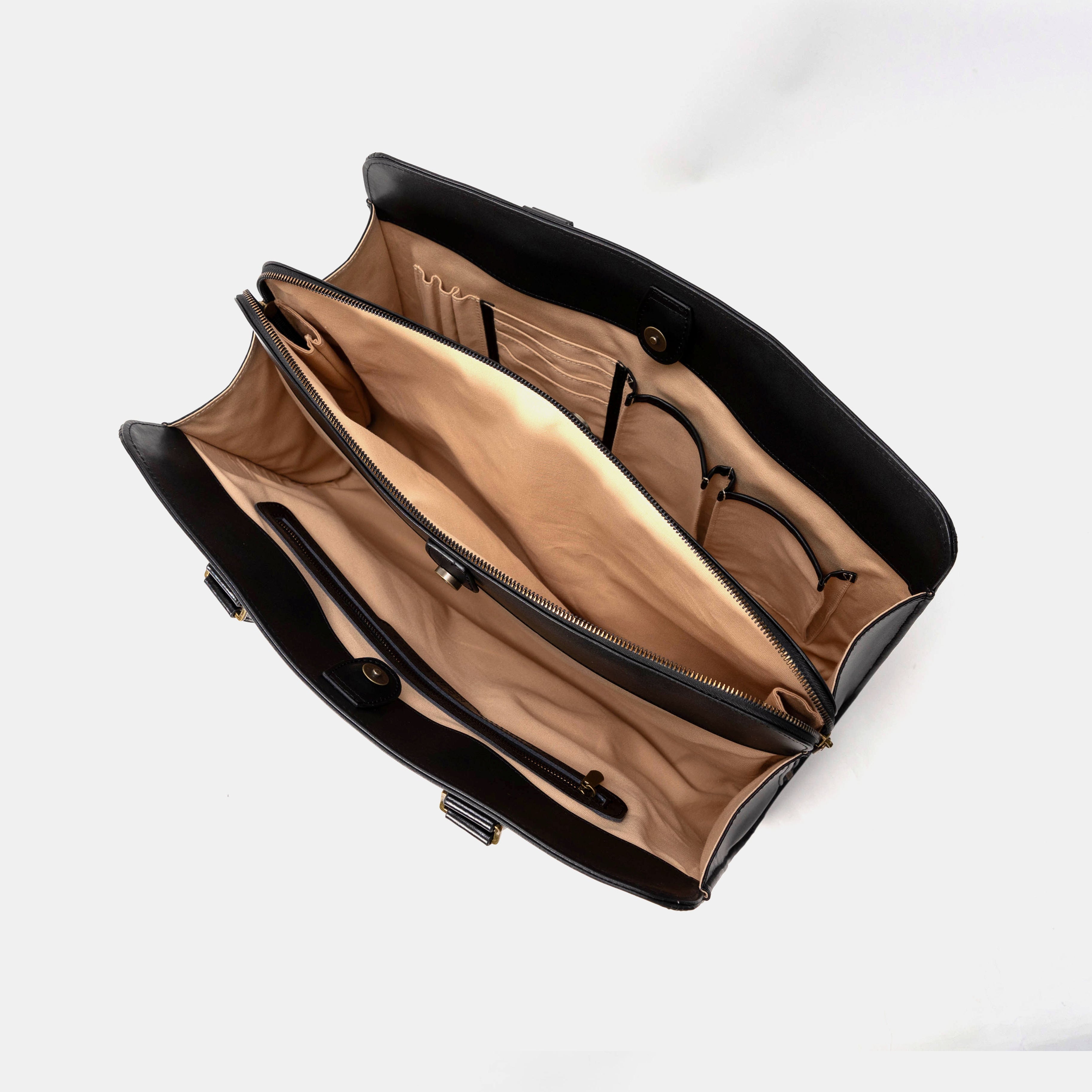 Business Tote Carpet Bag Blooming Daisy Black inside