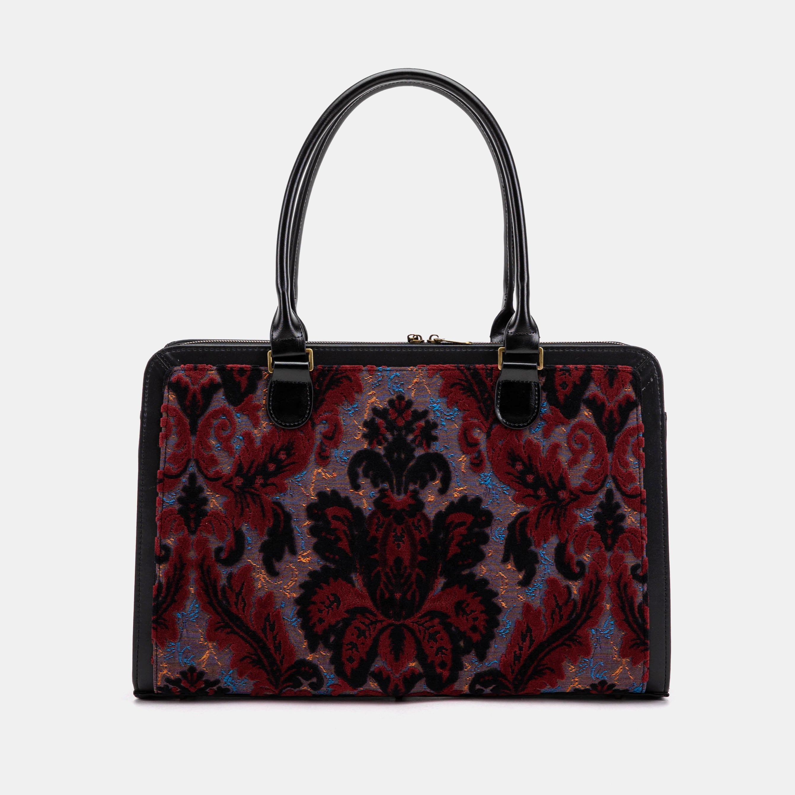 Burnout Velvet Revival Sephia Business Tote front