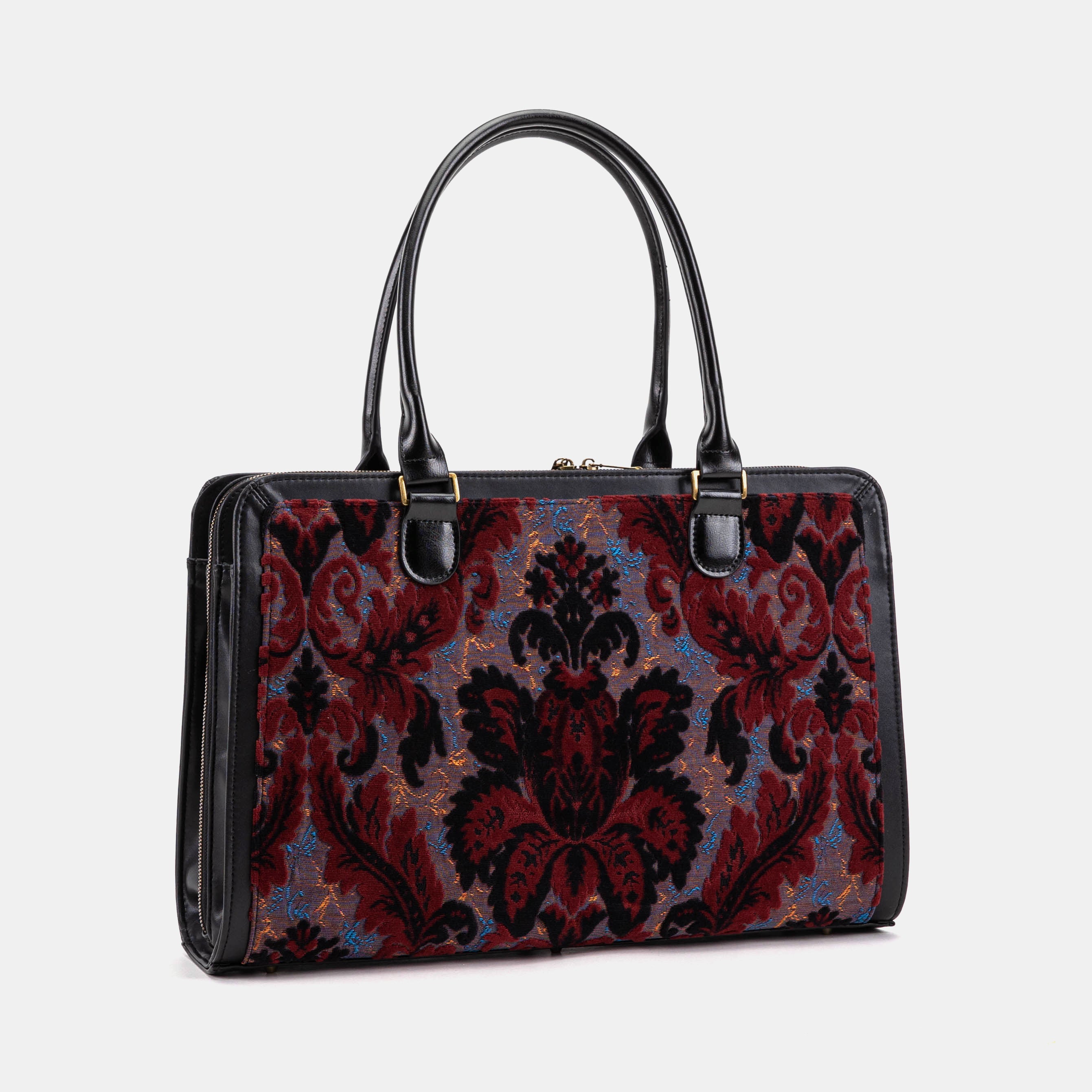 Burnout Velvet Revival Sephia Business Tote MAIN