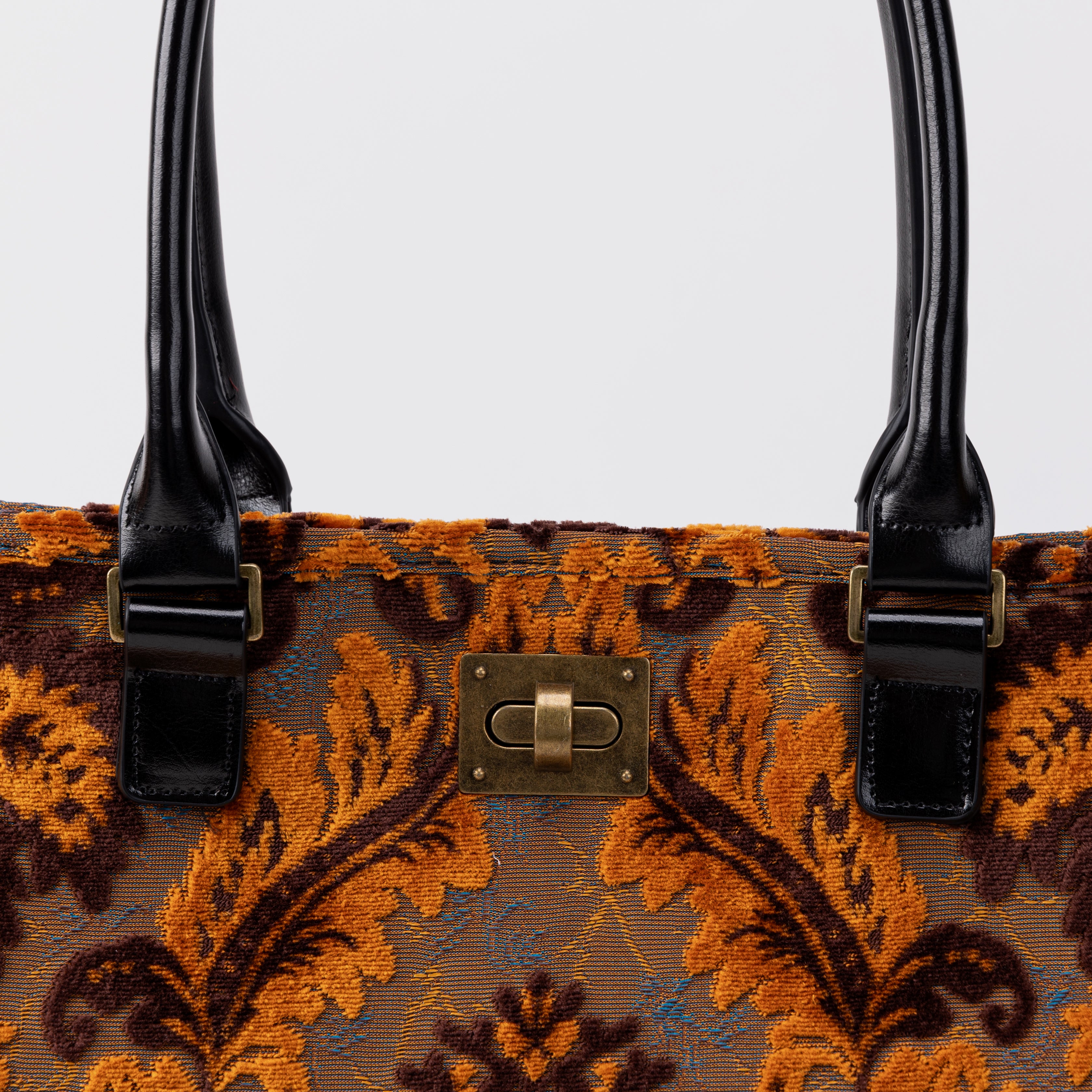 Burnout Velvet Revival Sienna Carpet Tote Shopper buckle