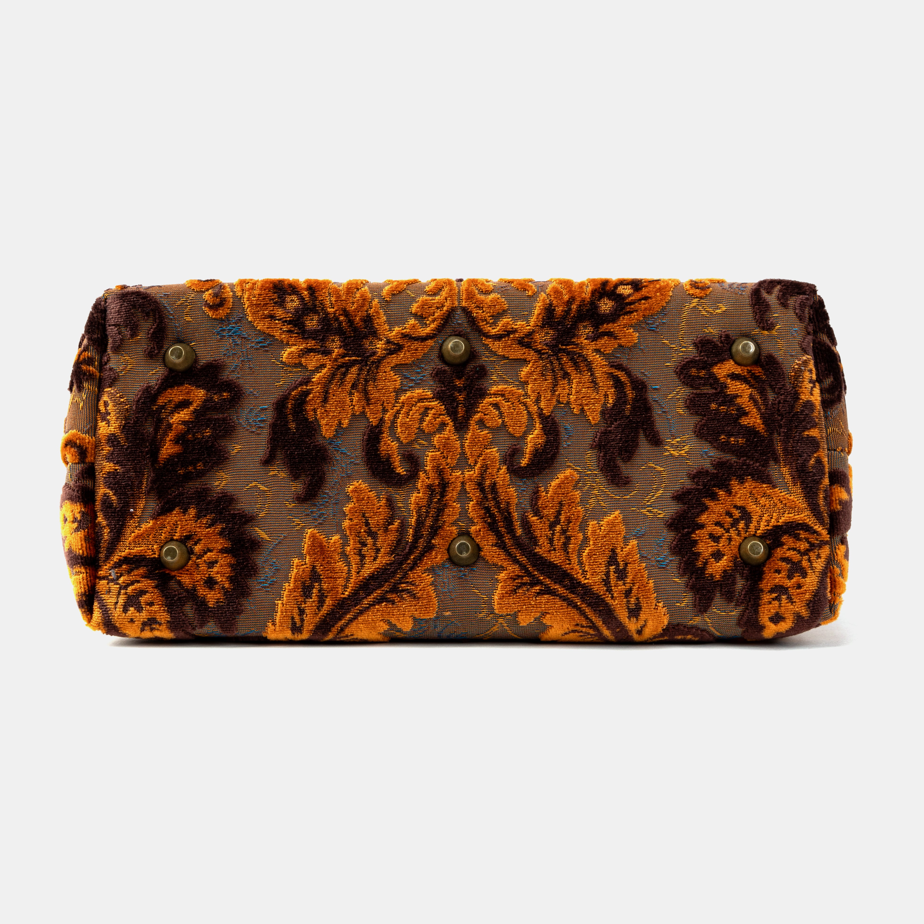 Burnout Velvet Revival Sienna Carpet Tote Shopper bottom