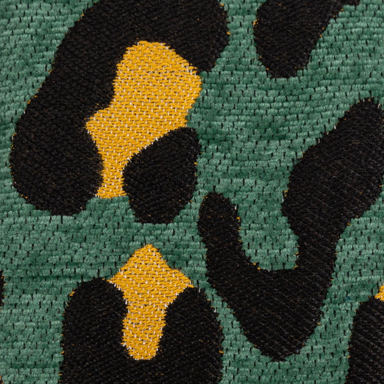 Leopard Green Checkbook Cover Carpetbag of America detail
