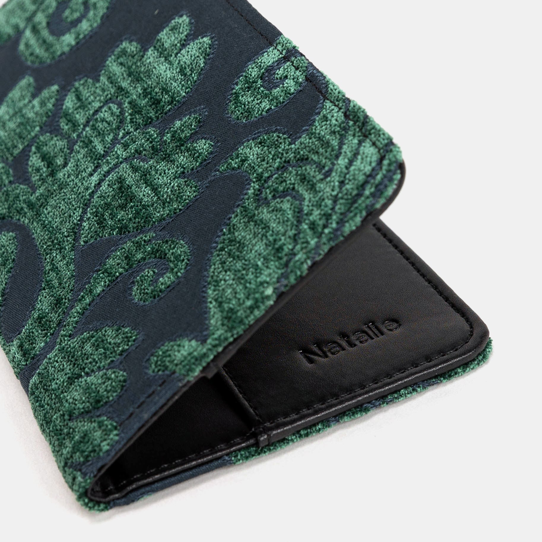 Hunter Green Checkbook Cover Carpetbag of America customization