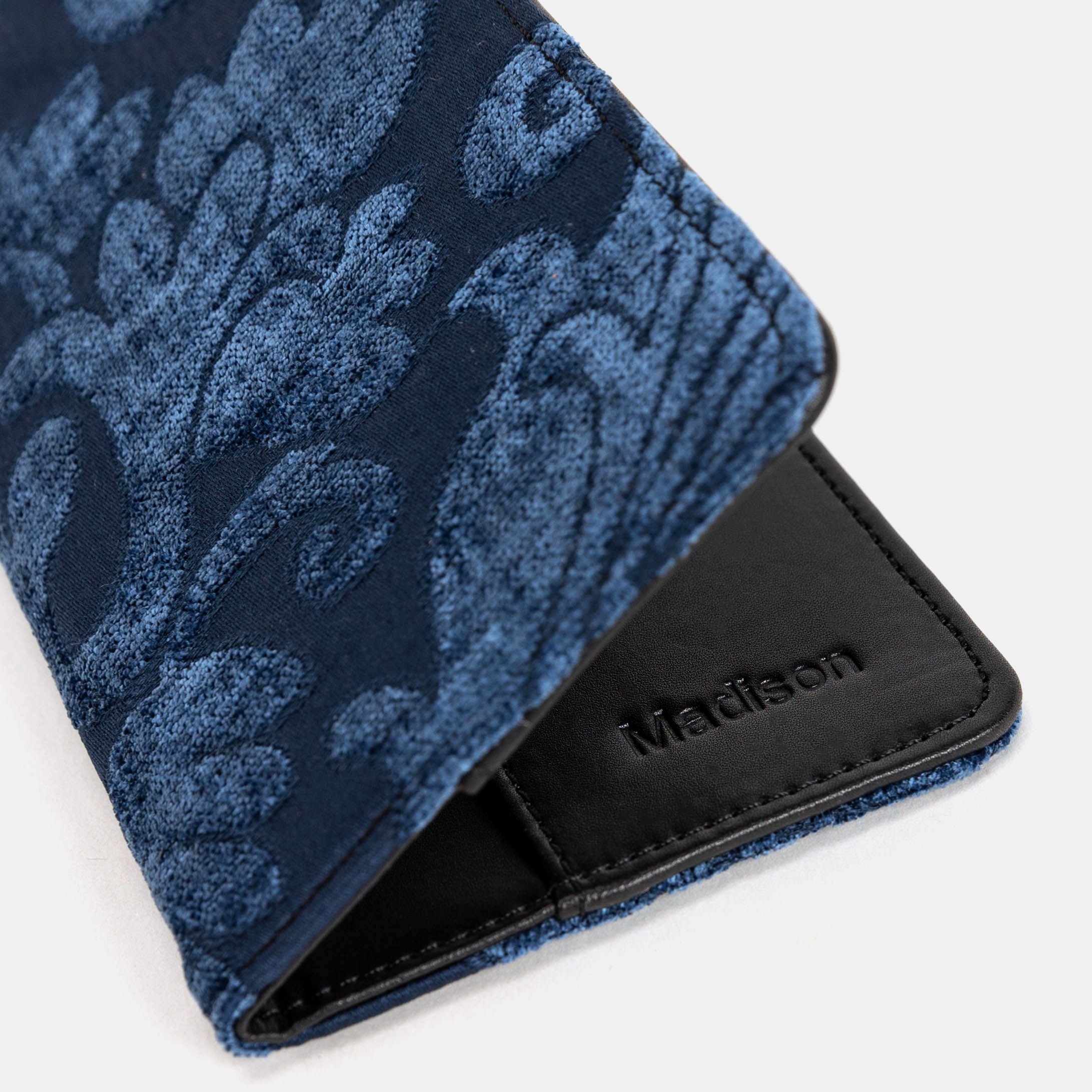 Royal Blue Checkbook Cover Carpetbag of America customization
