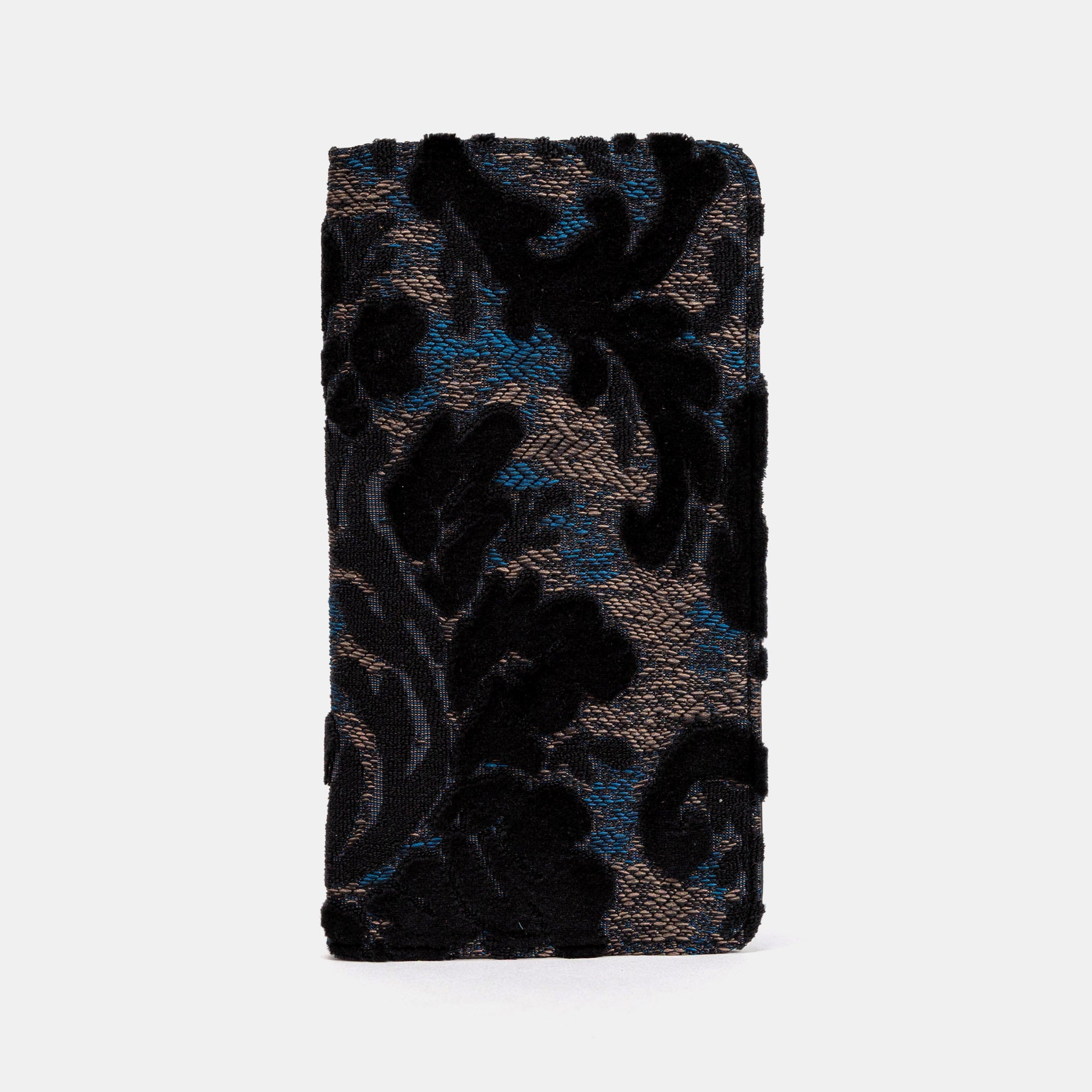 Burnout velvet black Checkbook Cover Checkbook Cover Carpetbag of America main