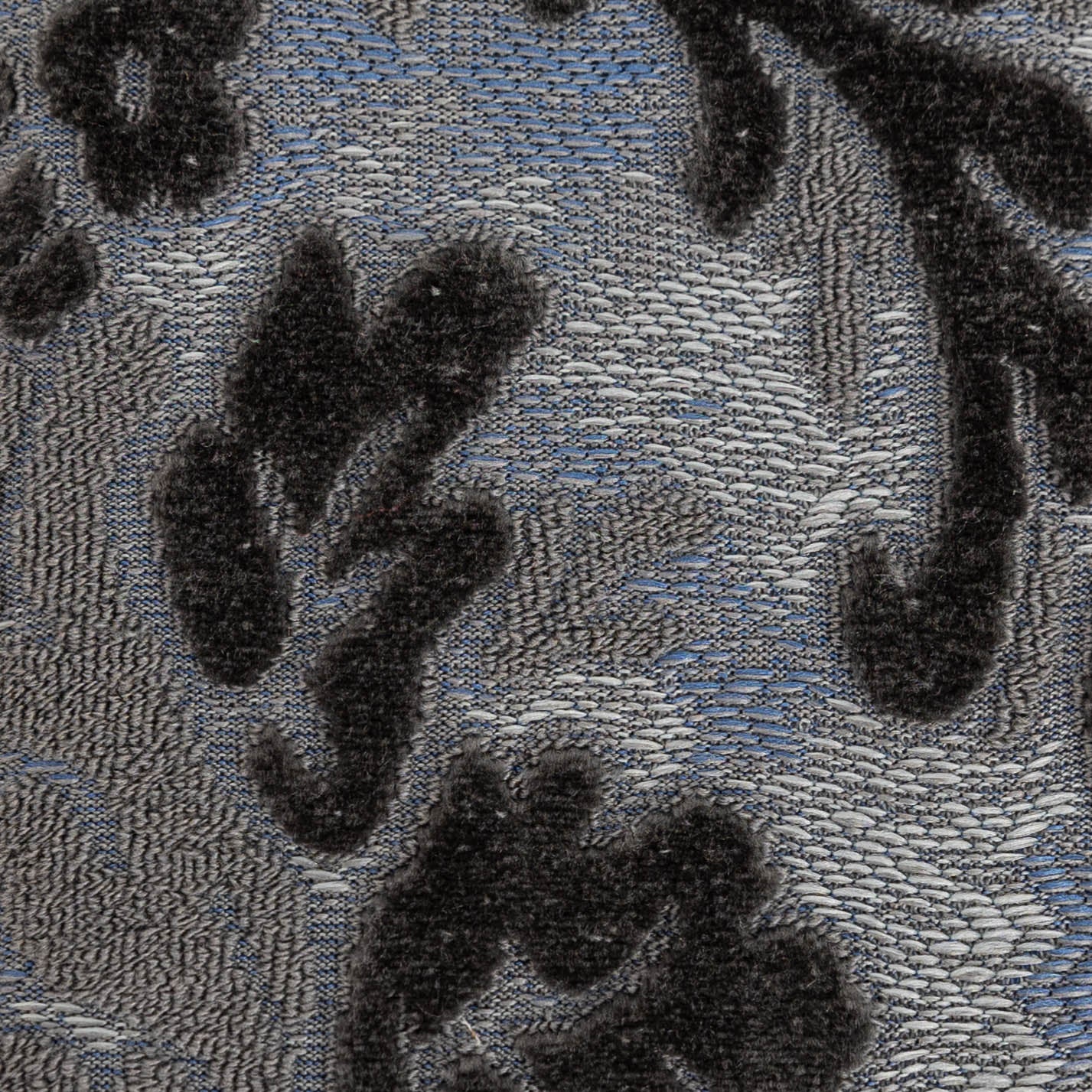 Burnout Velvet Steel Blue Checkbook Cover Checkbook Cover Carpetbag of America detail