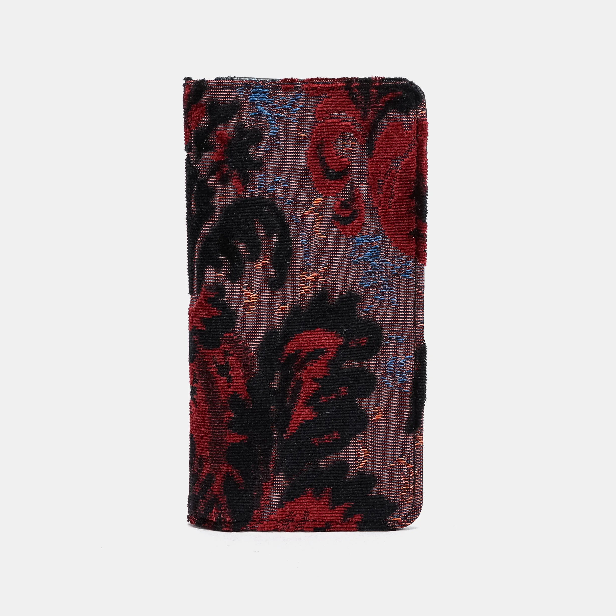 Burnout Velvet Revival Sephia Checkbook Cover