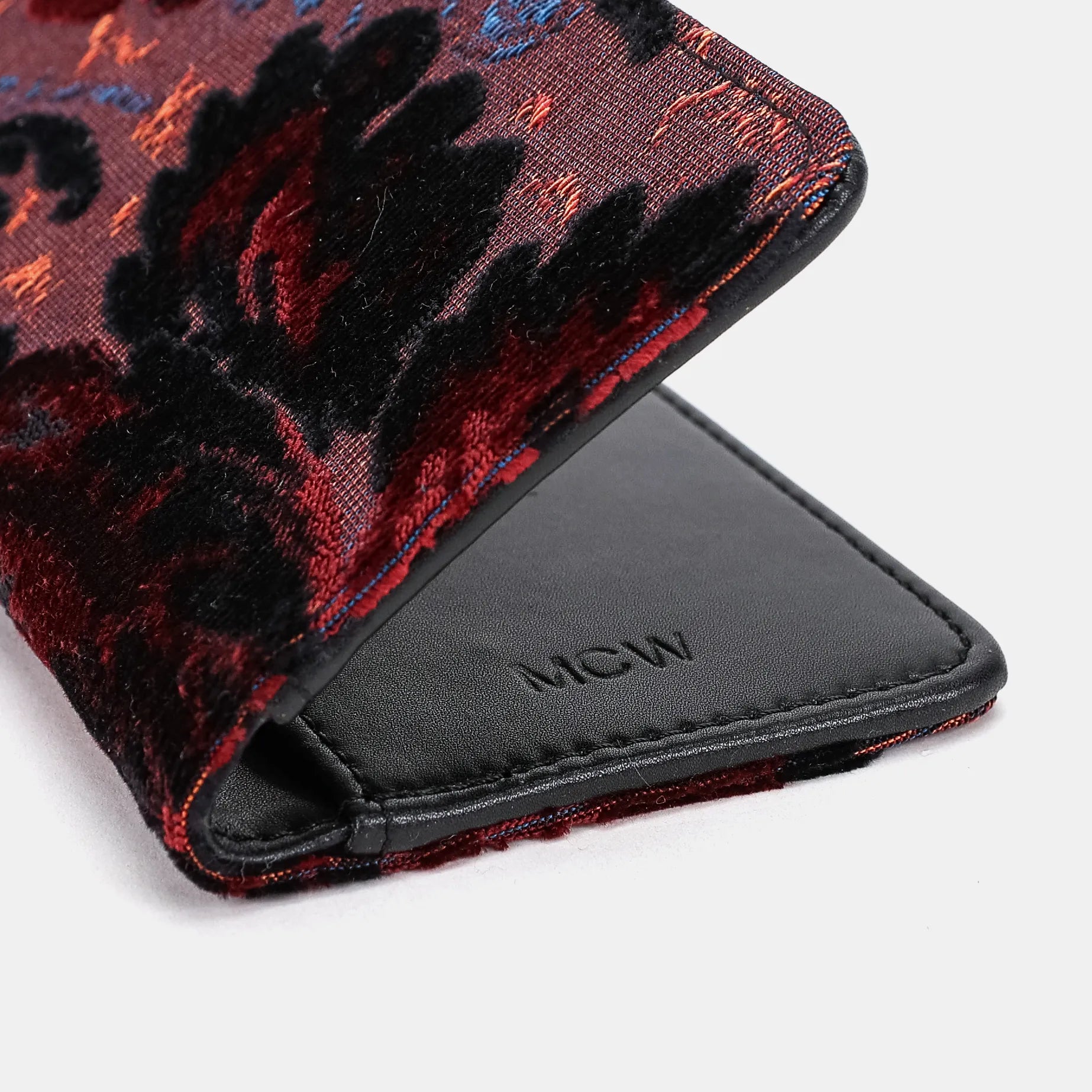 Burnout Velvet Revival Sephia Checkbook Cover