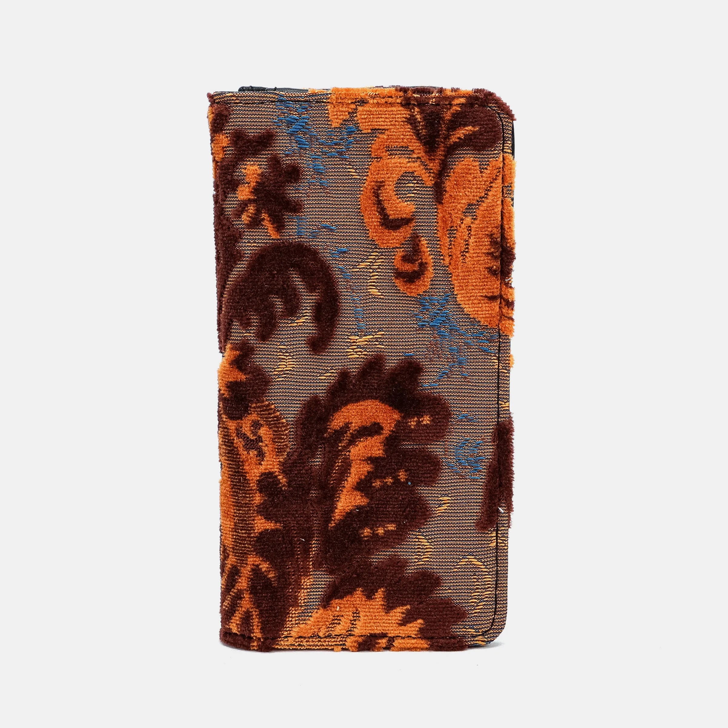 Burnout Velvet Revival Sienna Checkbook Cover