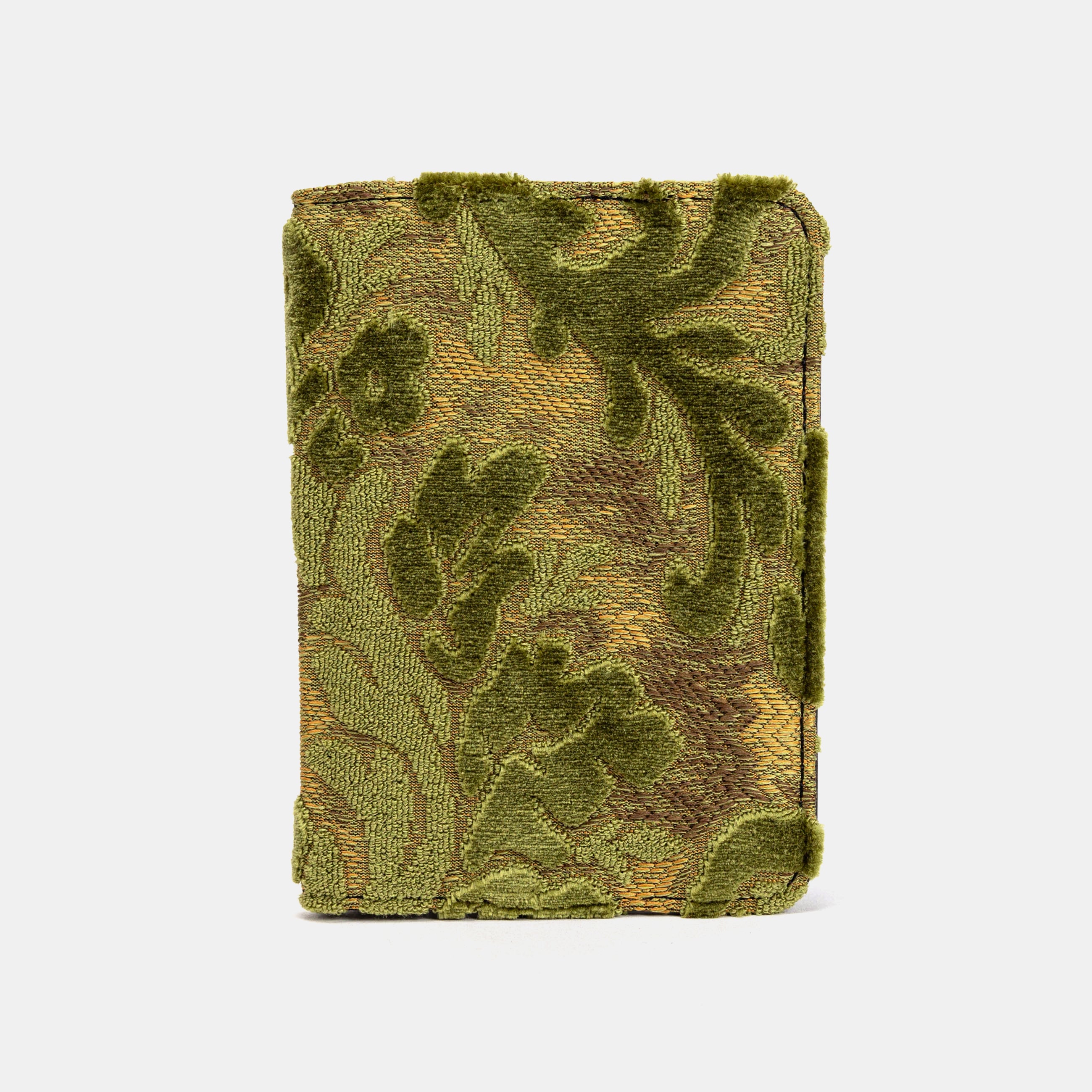 Burnout Velvet Fern Green Passport Cover Carpetbag of America main