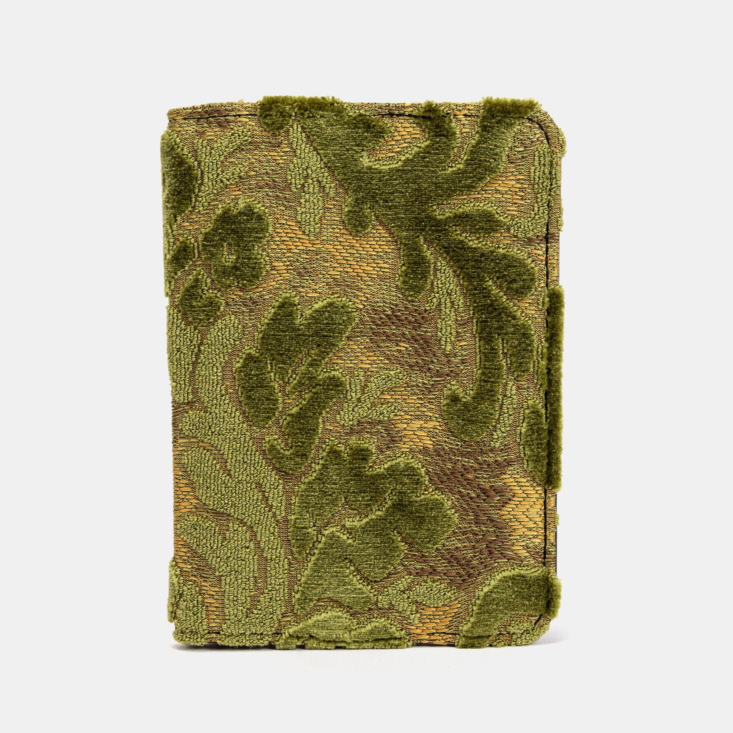 Burnout Velvet Fern Green Passport Cover Carpetbag of America main