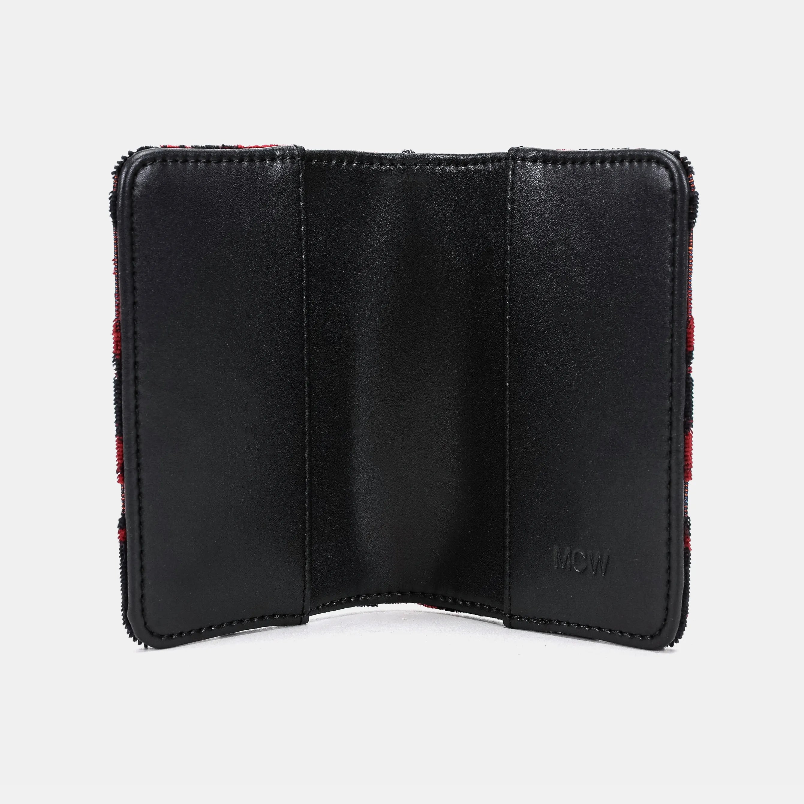Burnout Velvet Revival Sephia Passport Cover