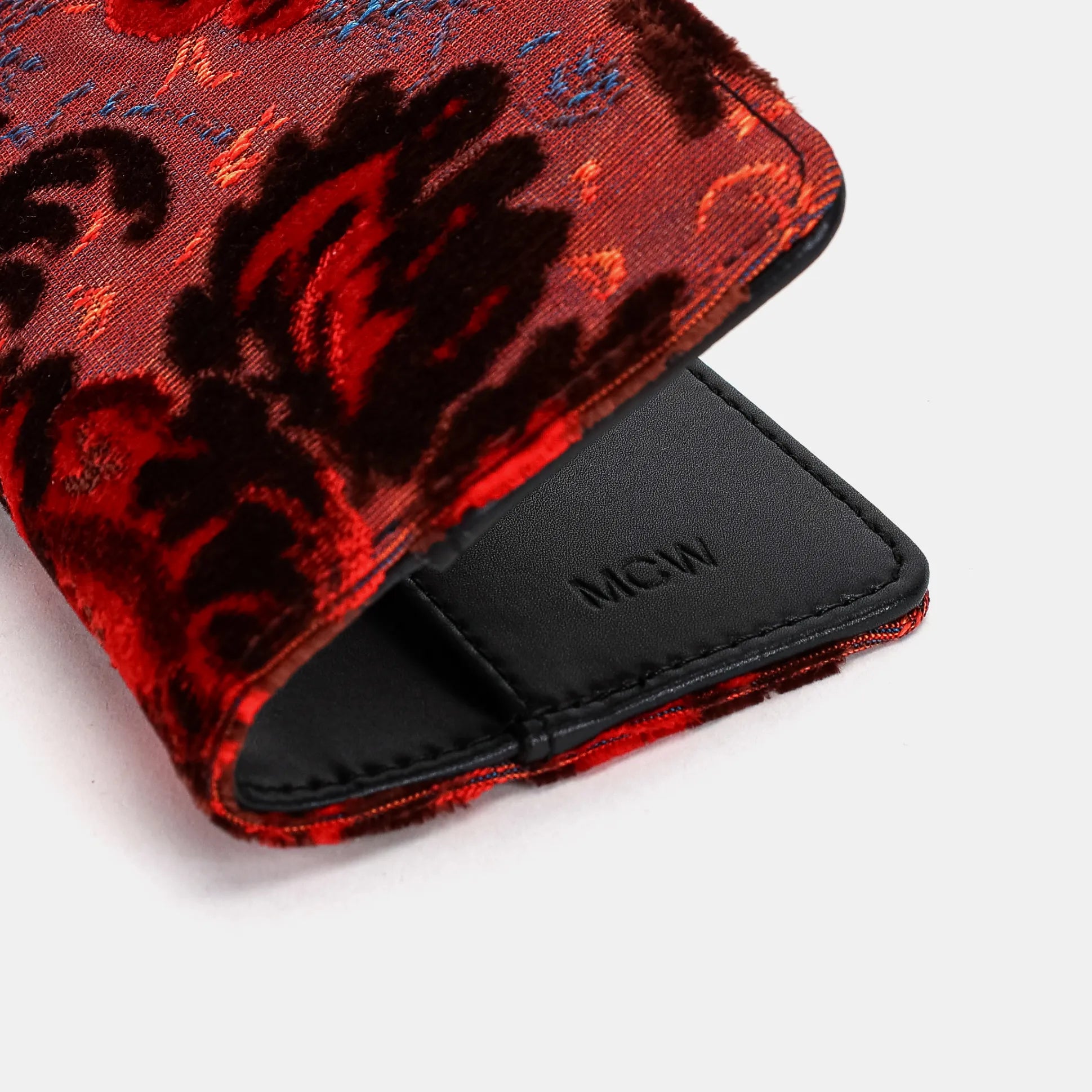 Burnout Velvet Revival Scarlet Passport Cover