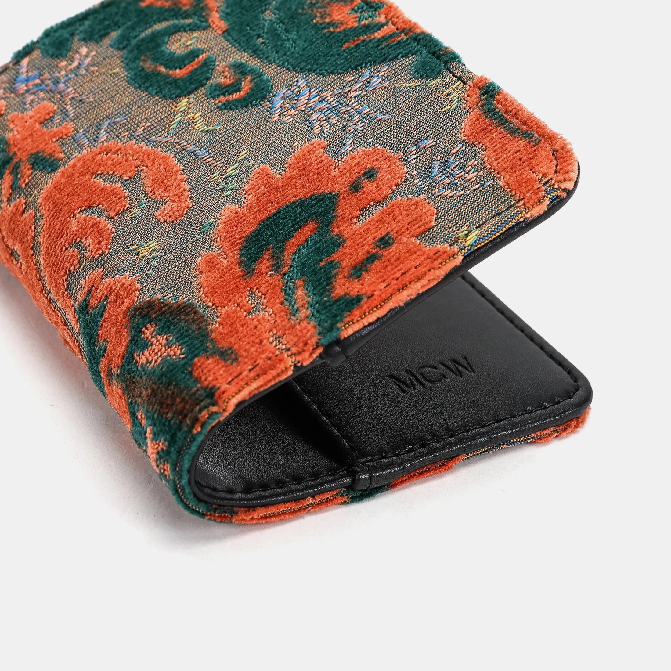 Burnout Velvet Revival Jade Passport Cover