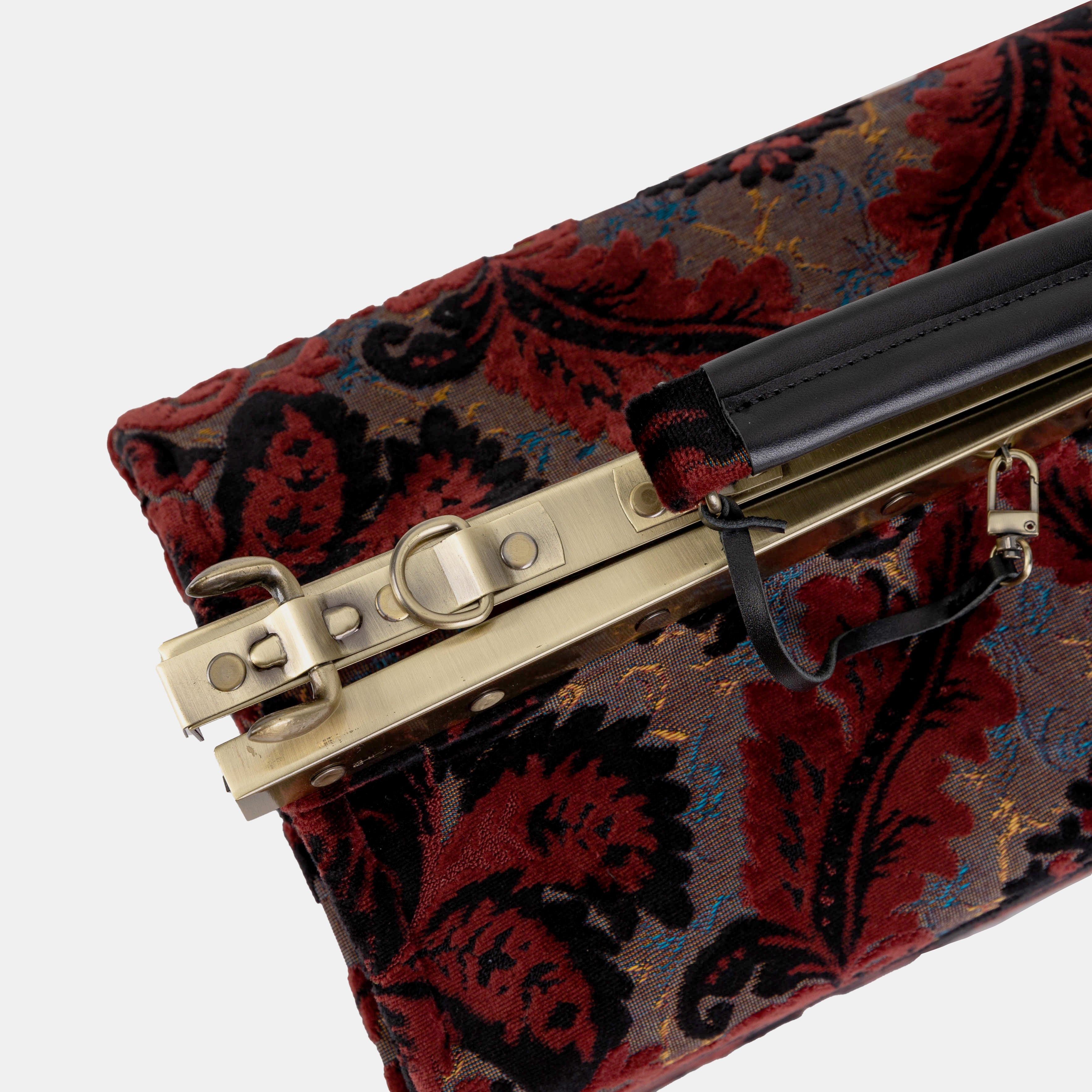 Burnout Velvet Revival Sephia Genevieve Carpet Gladstone Bag Doctor Bag of America frame