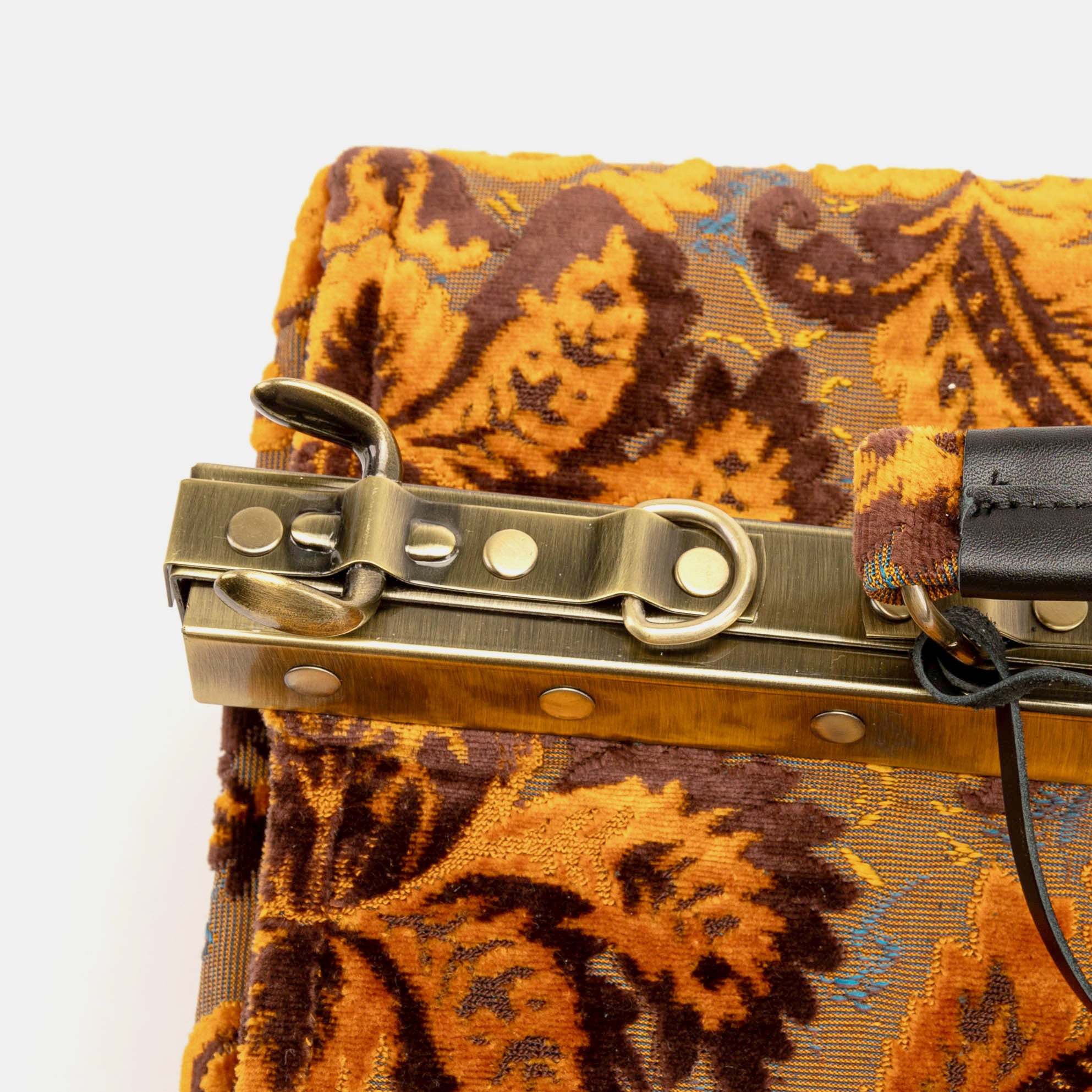 Gladstone Bag Carpet Doctor Bag Victorian Weekender Bag Shoulder Frame Bag Genevieve Burnout Velvet Revival Sienna Carpetbagger Carpetbag of America FRAME