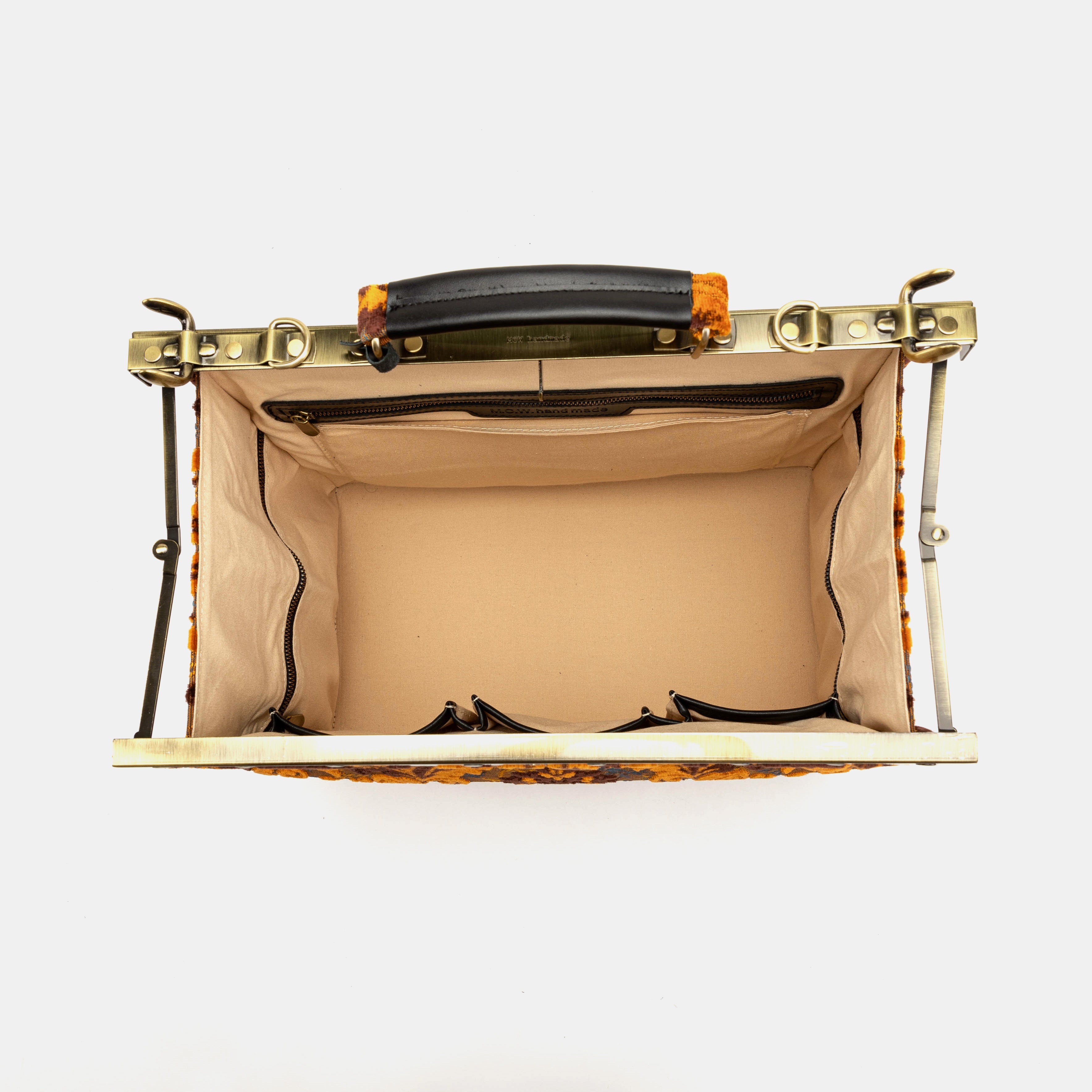 Gladstone Bag Carpet Doctor Bag Victorian Weekender Bag Shoulder Frame Bag Genevieve Burnout Velvet Revival Sienna Carpetbagger Carpetbag of America inside