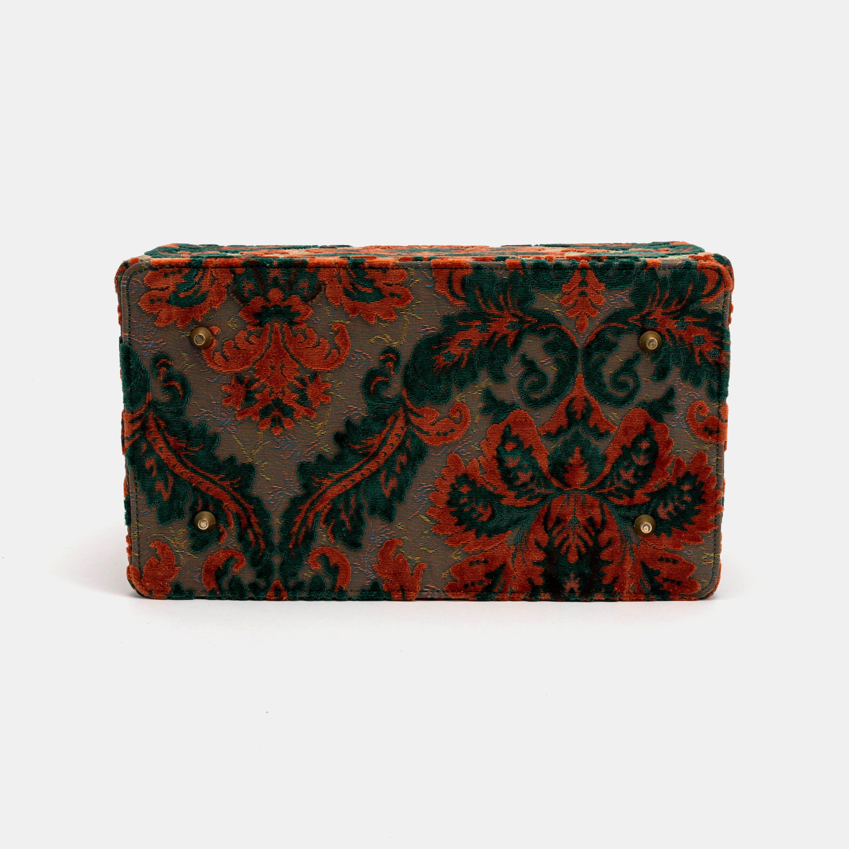 Burnout Velvet Revival Jade Genevieve Carpet Gladstone Bag bottom