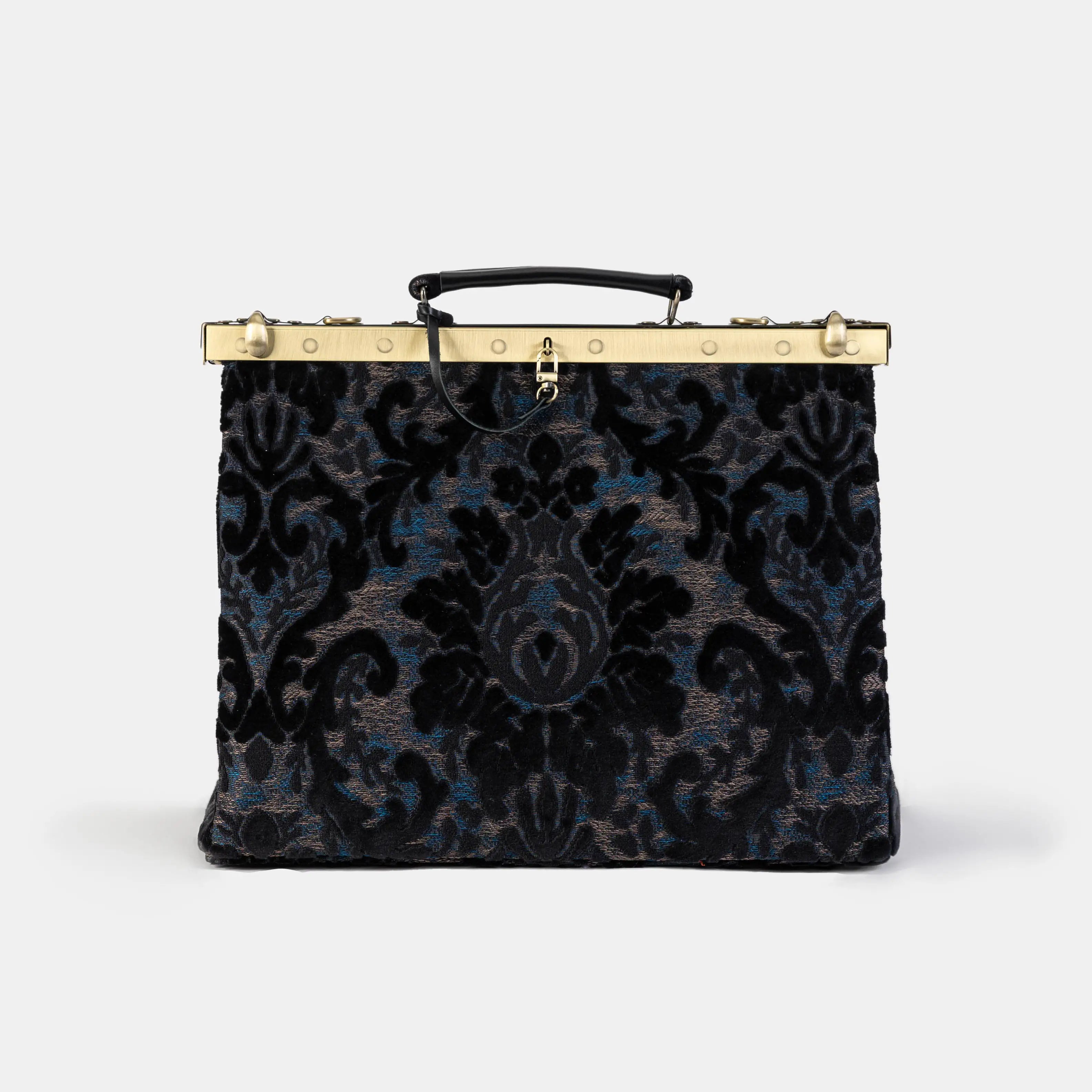 Burnout Velvet Black Celine Carpet Gladstone Bag of America front