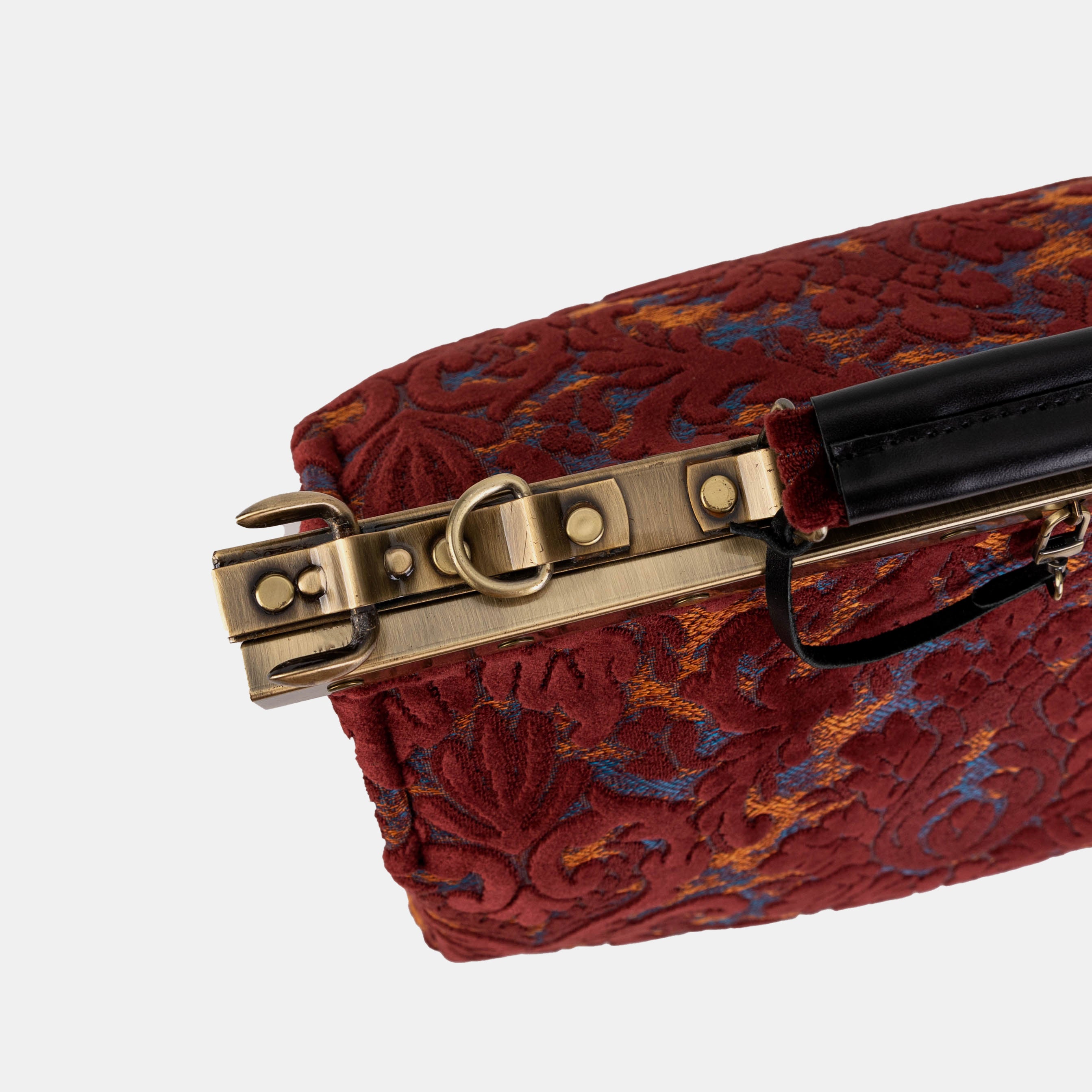 Burnout Velvet Wine Celine Carpet Gladstone Bag frame