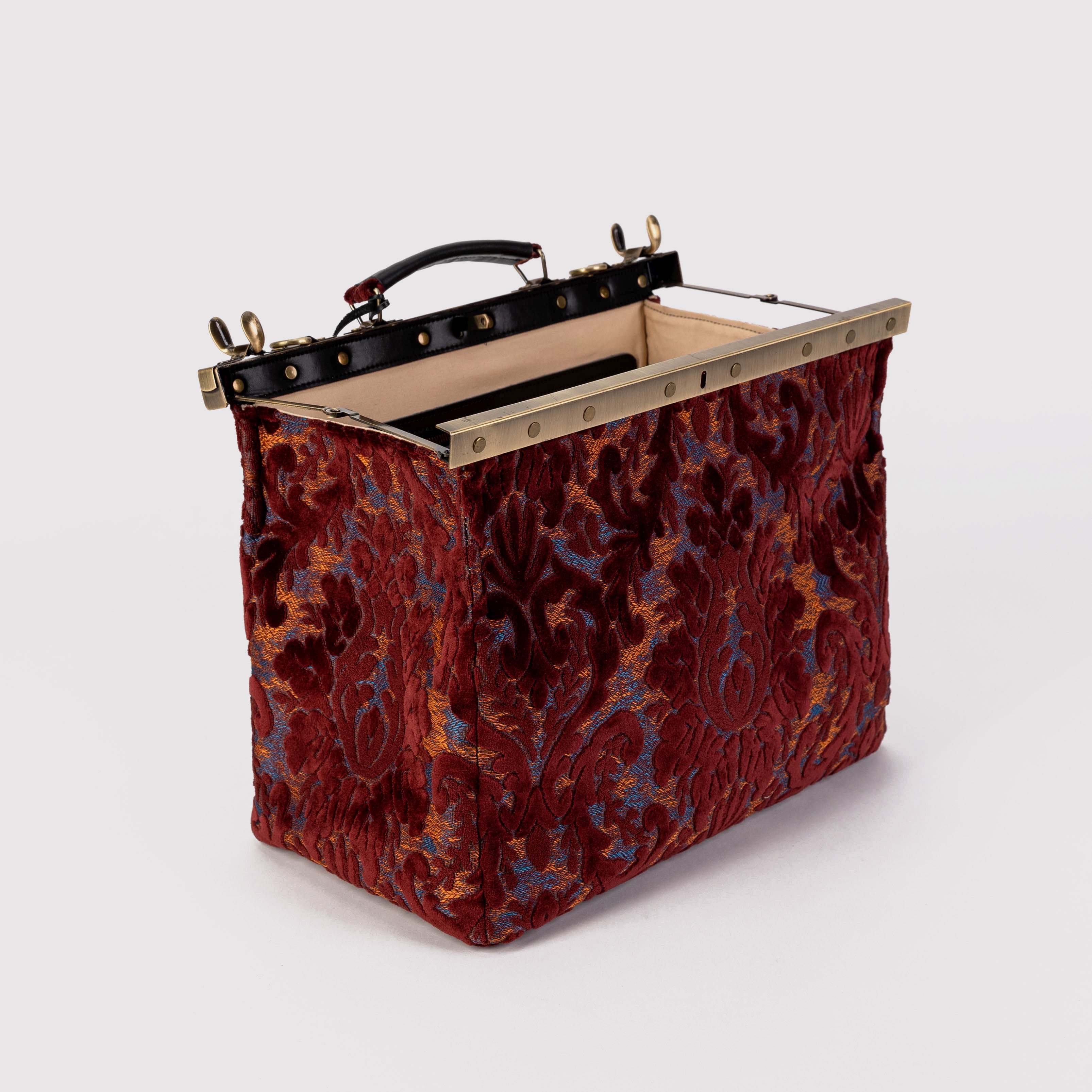 Burnout Velvet Wine Celine Carpet Gladstone Bag opening