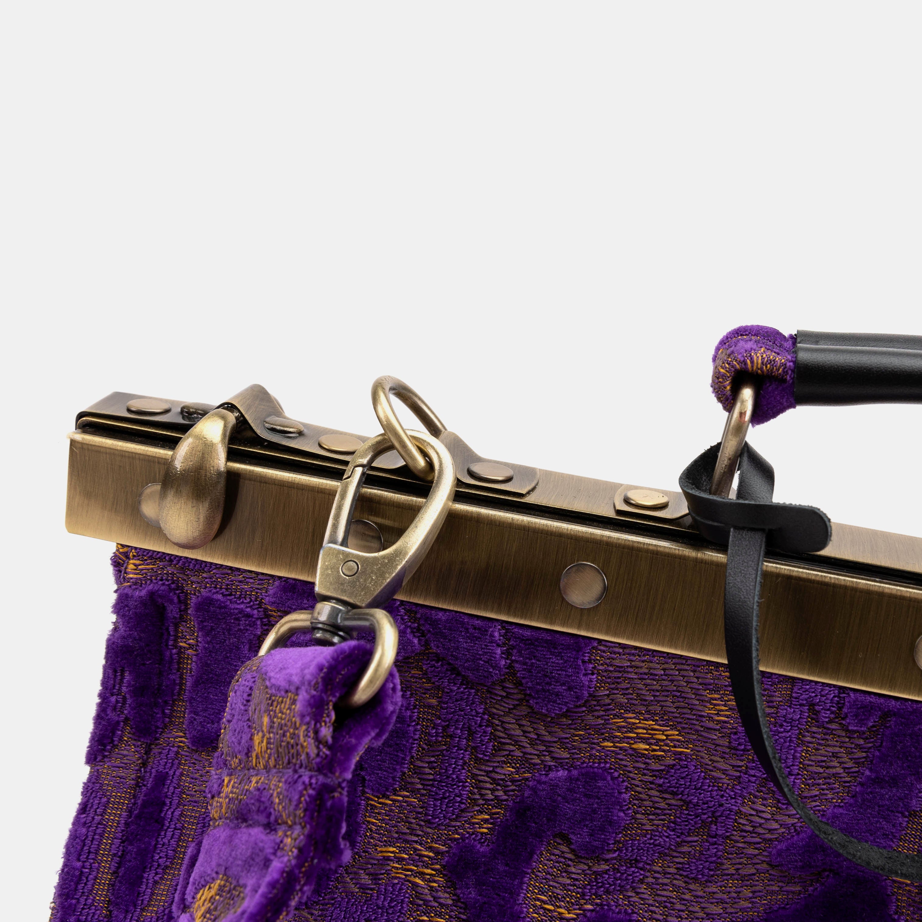 Burnout Velvet Purple Celine Carpet Gladstone Bag of America clasp