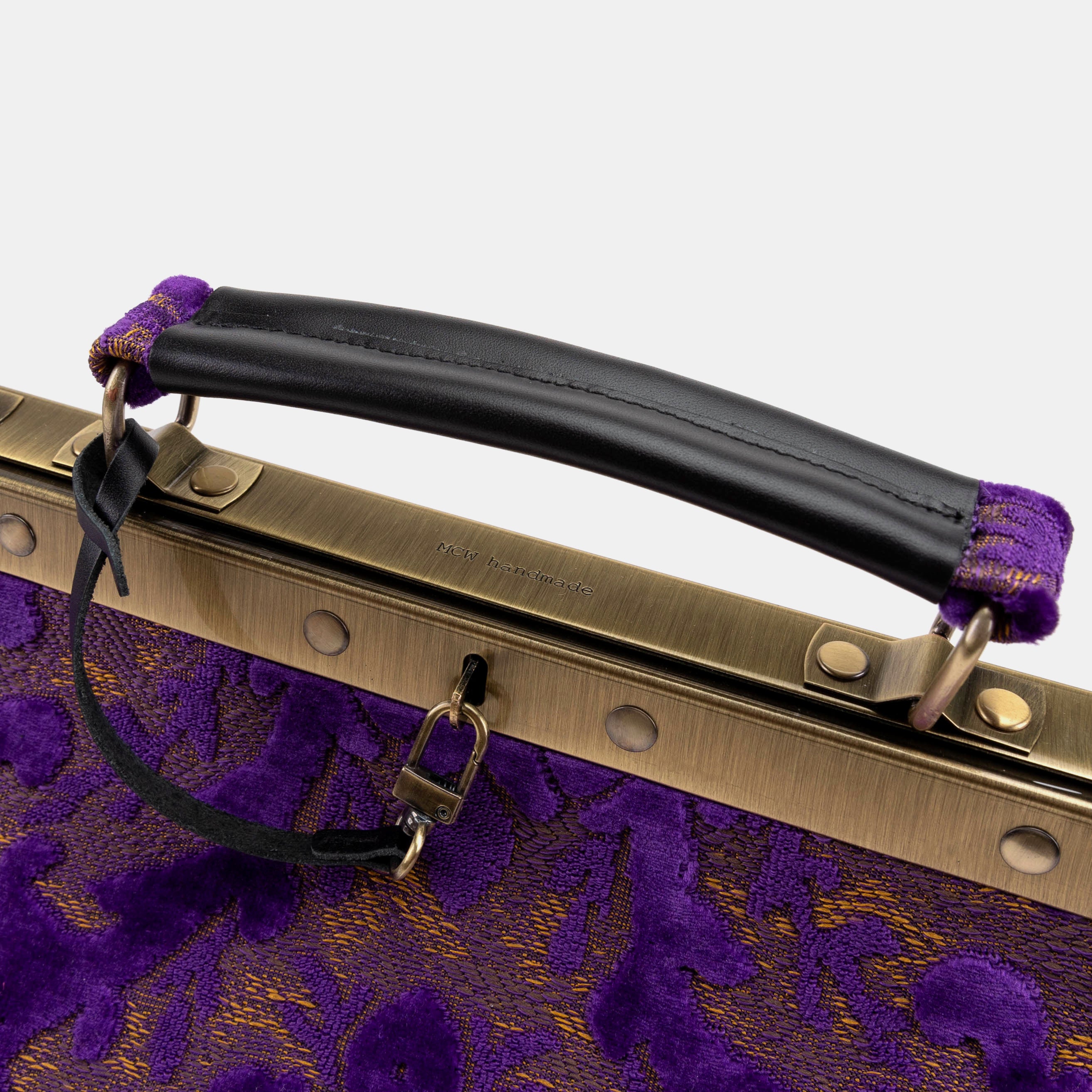 Burnout Velvet Purple Celine Carpet Gladstone Bag of America logo