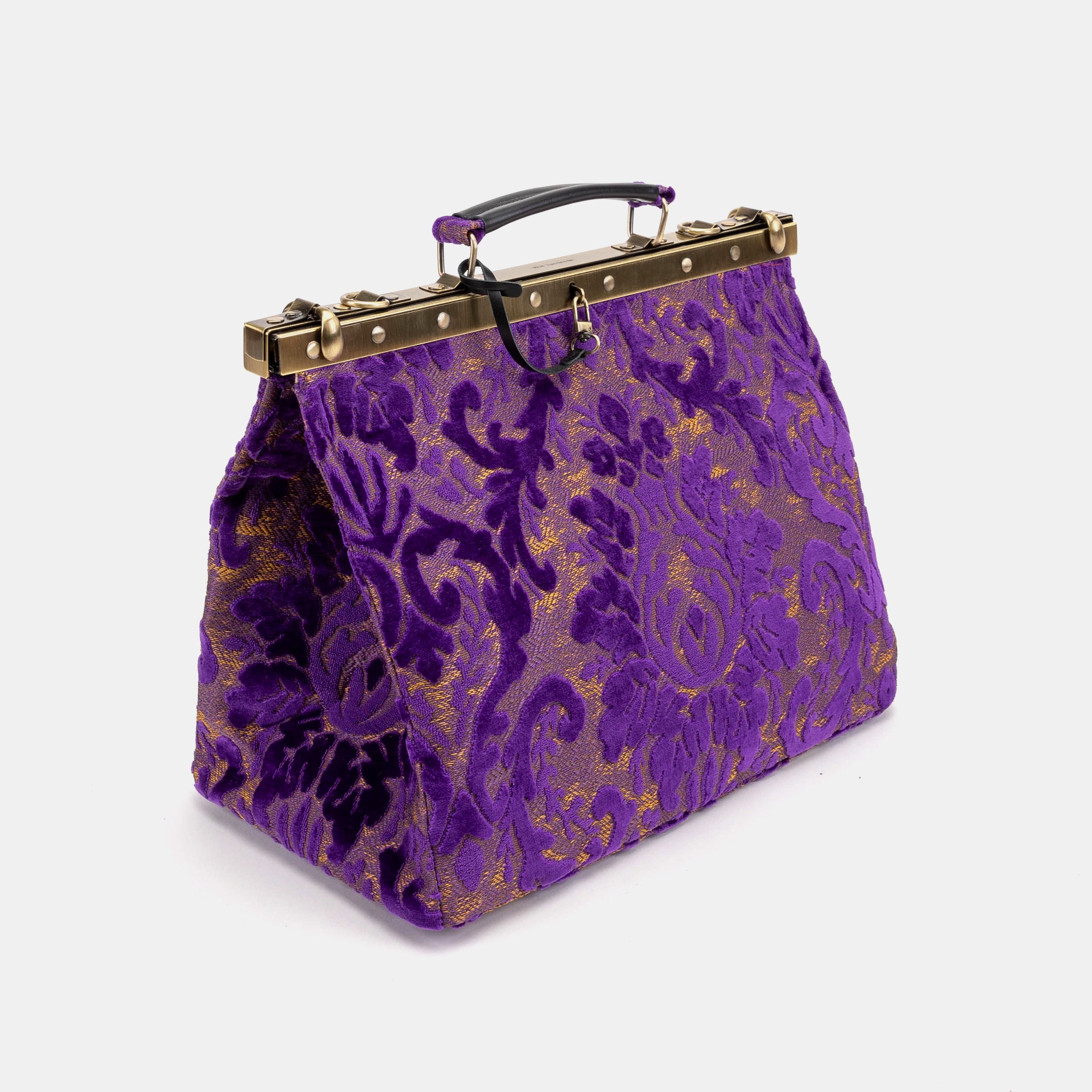 Burnout Velvet Purple Celine Carpet Gladstone Bag of America front side
