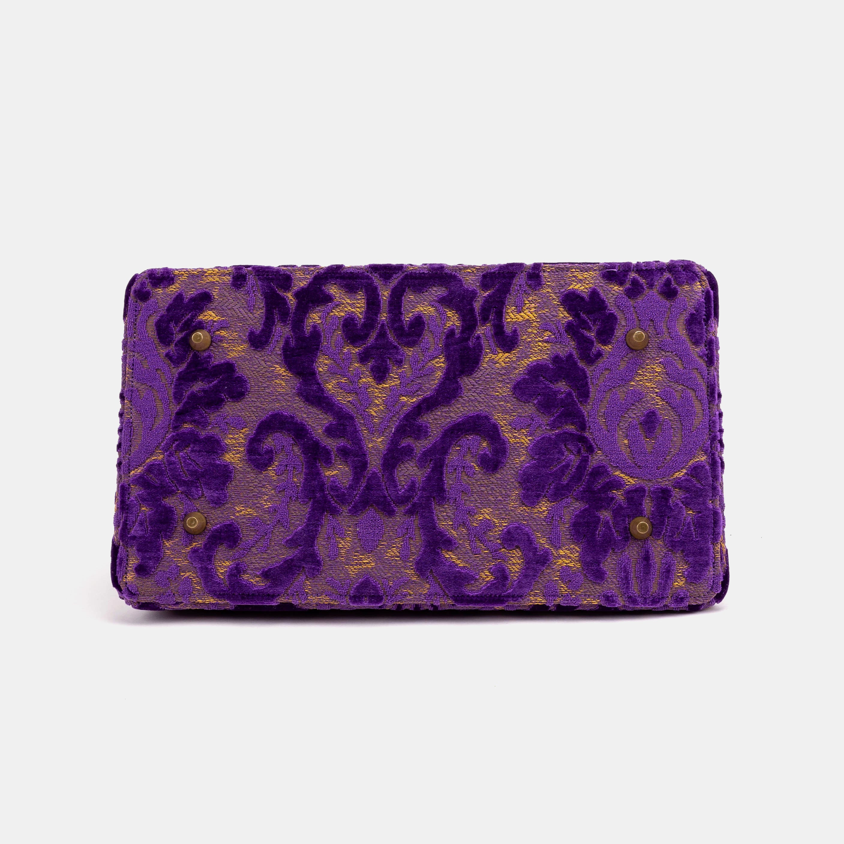 Burnout Velvet Purple Celine Carpet Gladstone Bag of America bottom