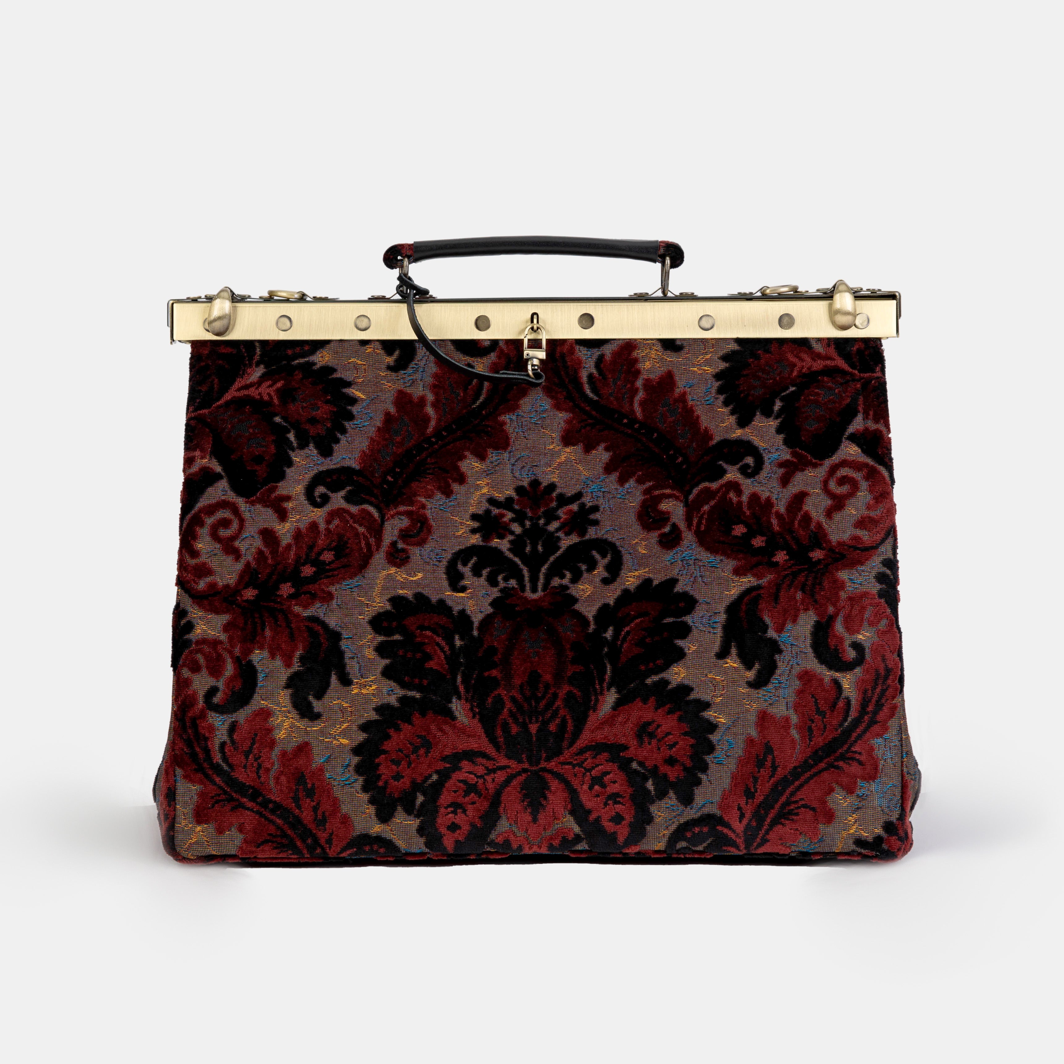 Burnout Velvet Revival Sephia Celine Carpet Gladstone Bag Doctor Bag of America front