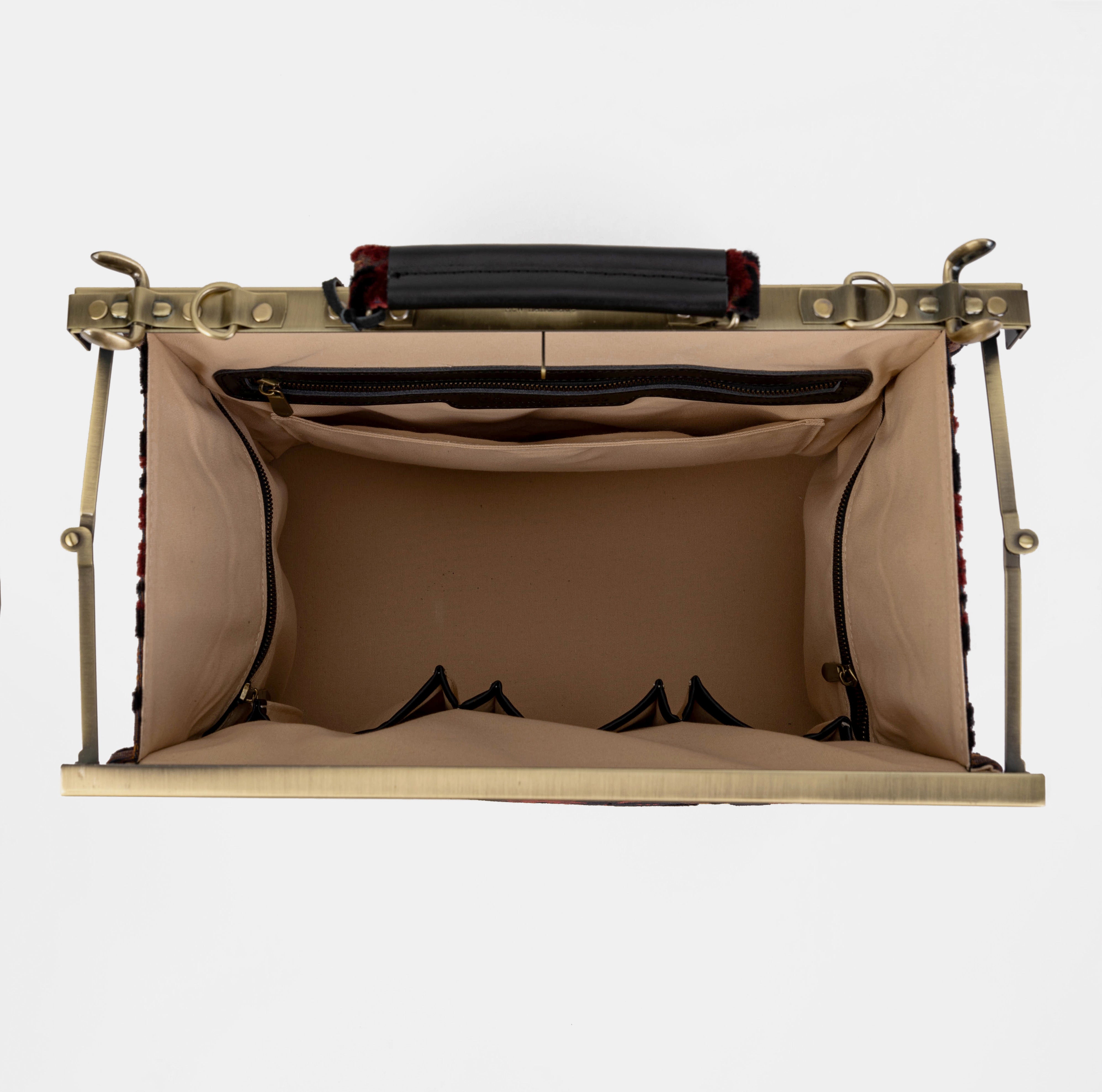 Burnout Velvet Revival Sephia Celine Carpet Gladstone Bag Doctor Bag of America inside