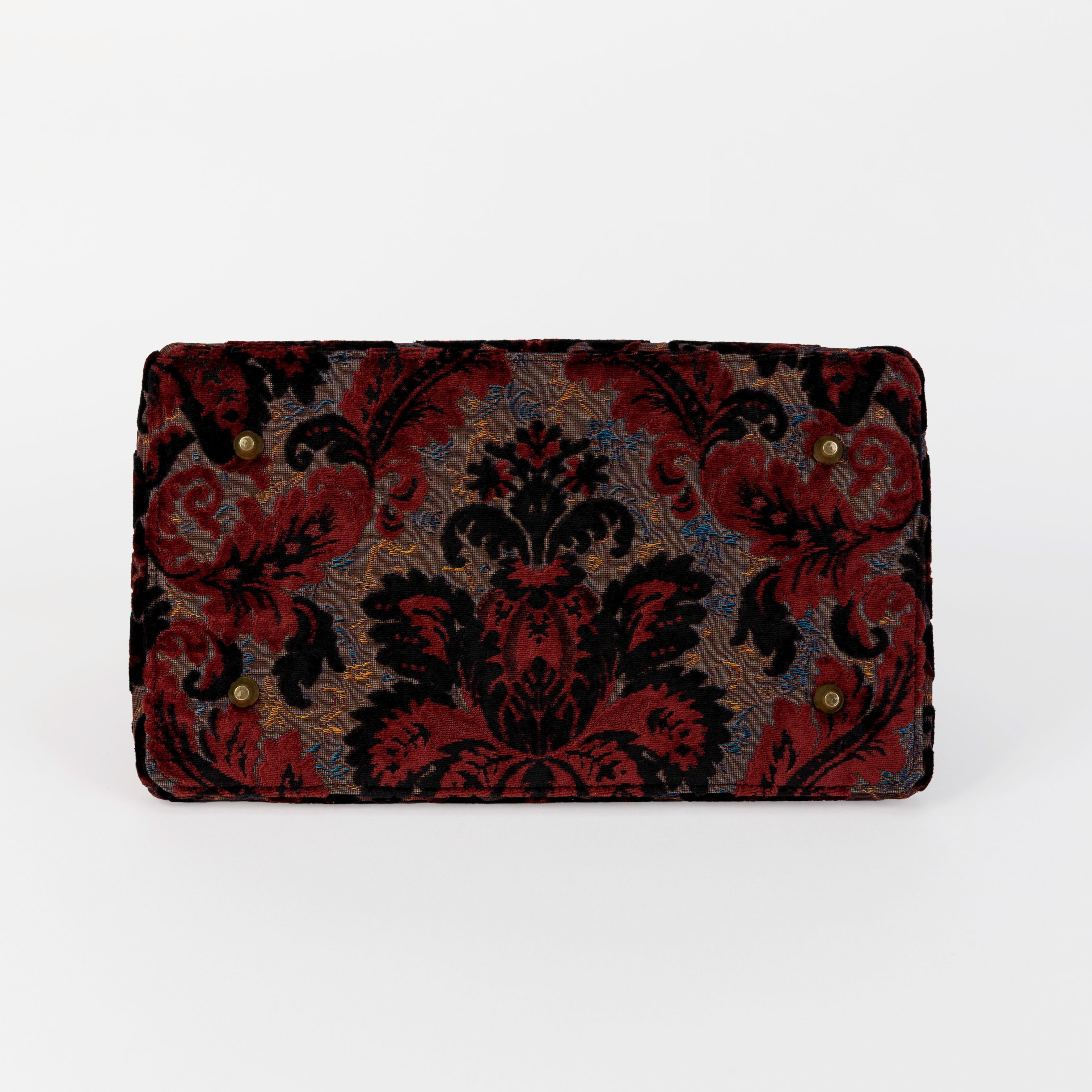 Burnout Velvet Revival Sephia Celine Carpet Gladstone Bag Doctor Bag of America bottom