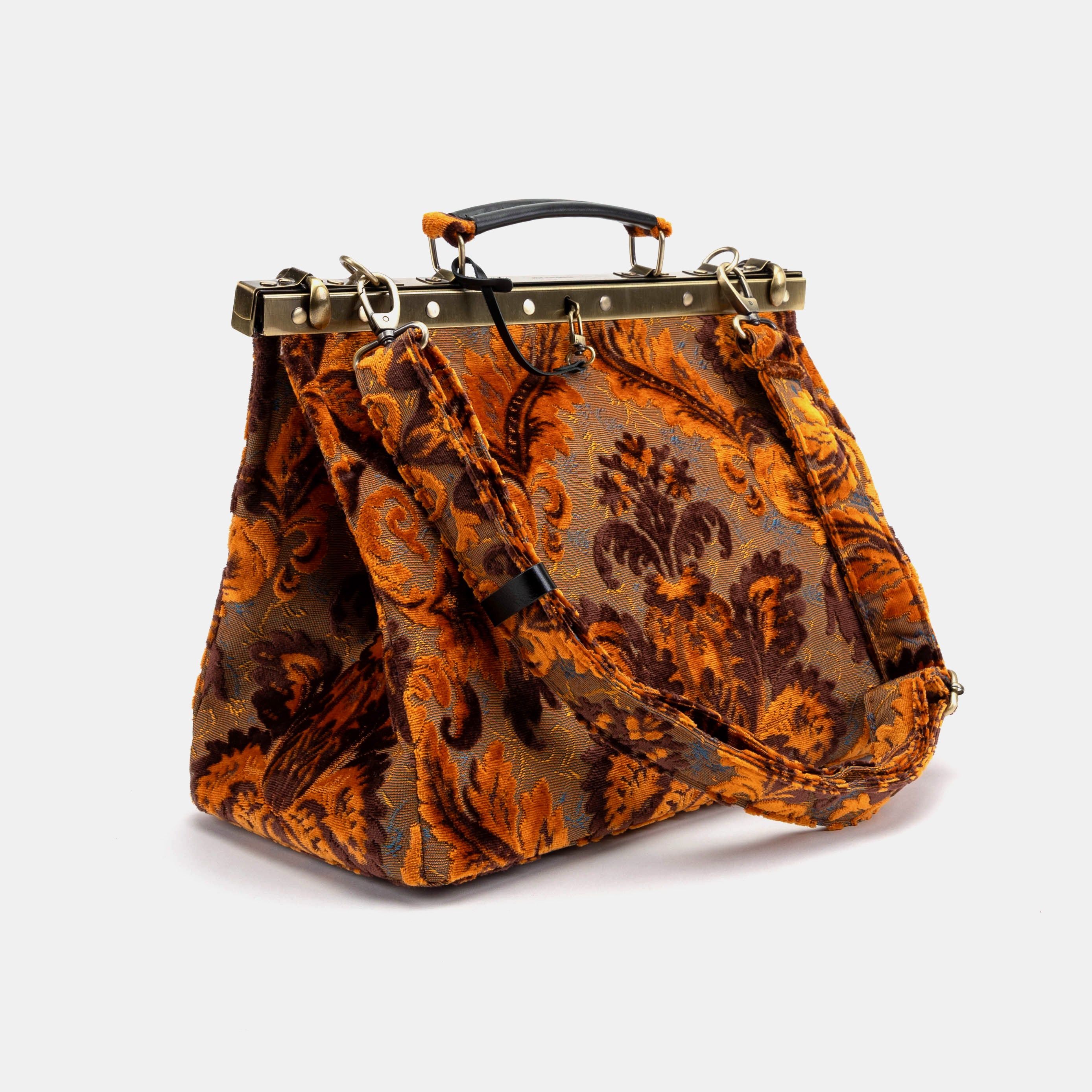 Burnout Velvet Revival Sienna Celine Carpet Gladstone Bag of America with shoulder strap