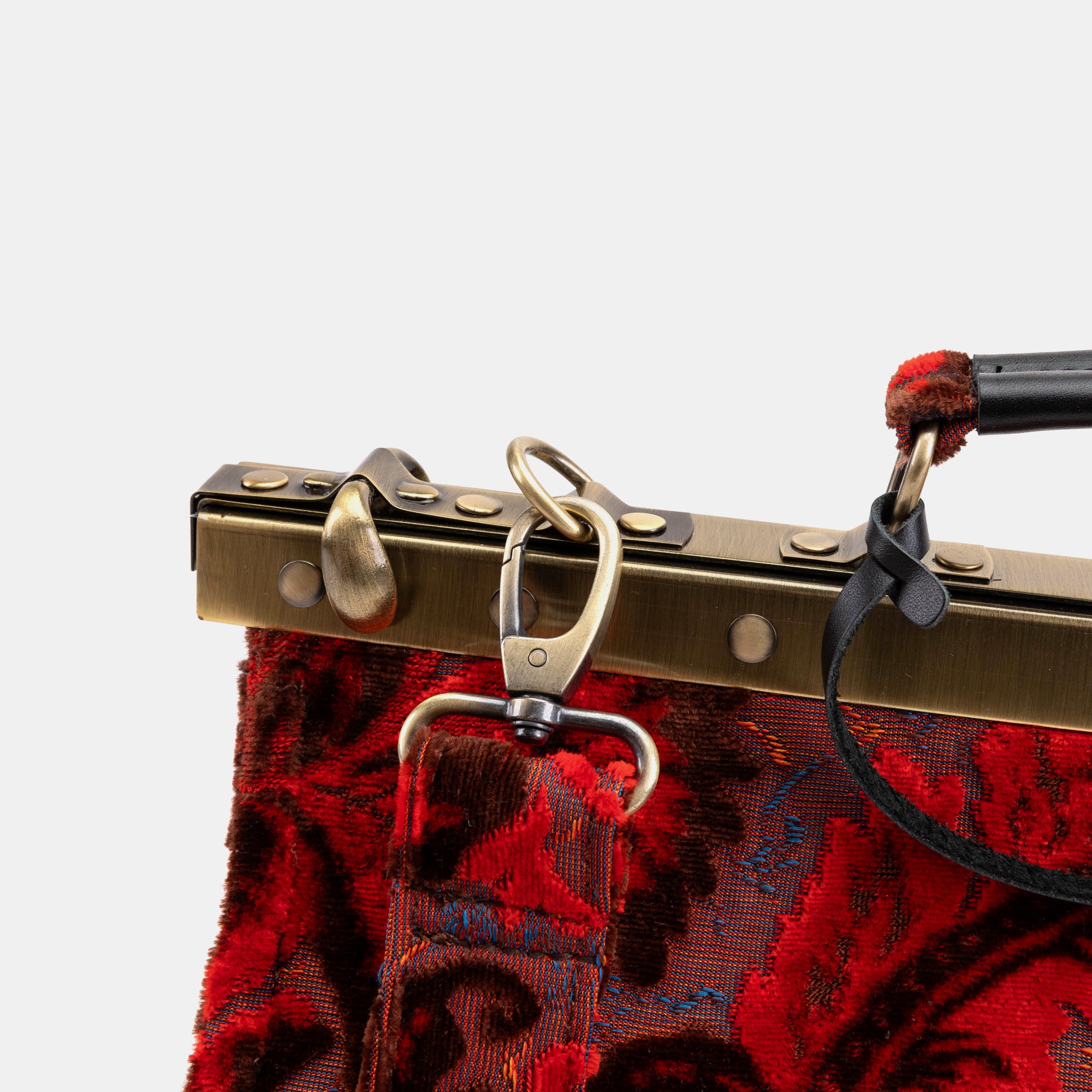 Burnout Velvet Revival Scarlet Celine Carpet Gladstone Bag of America clasp