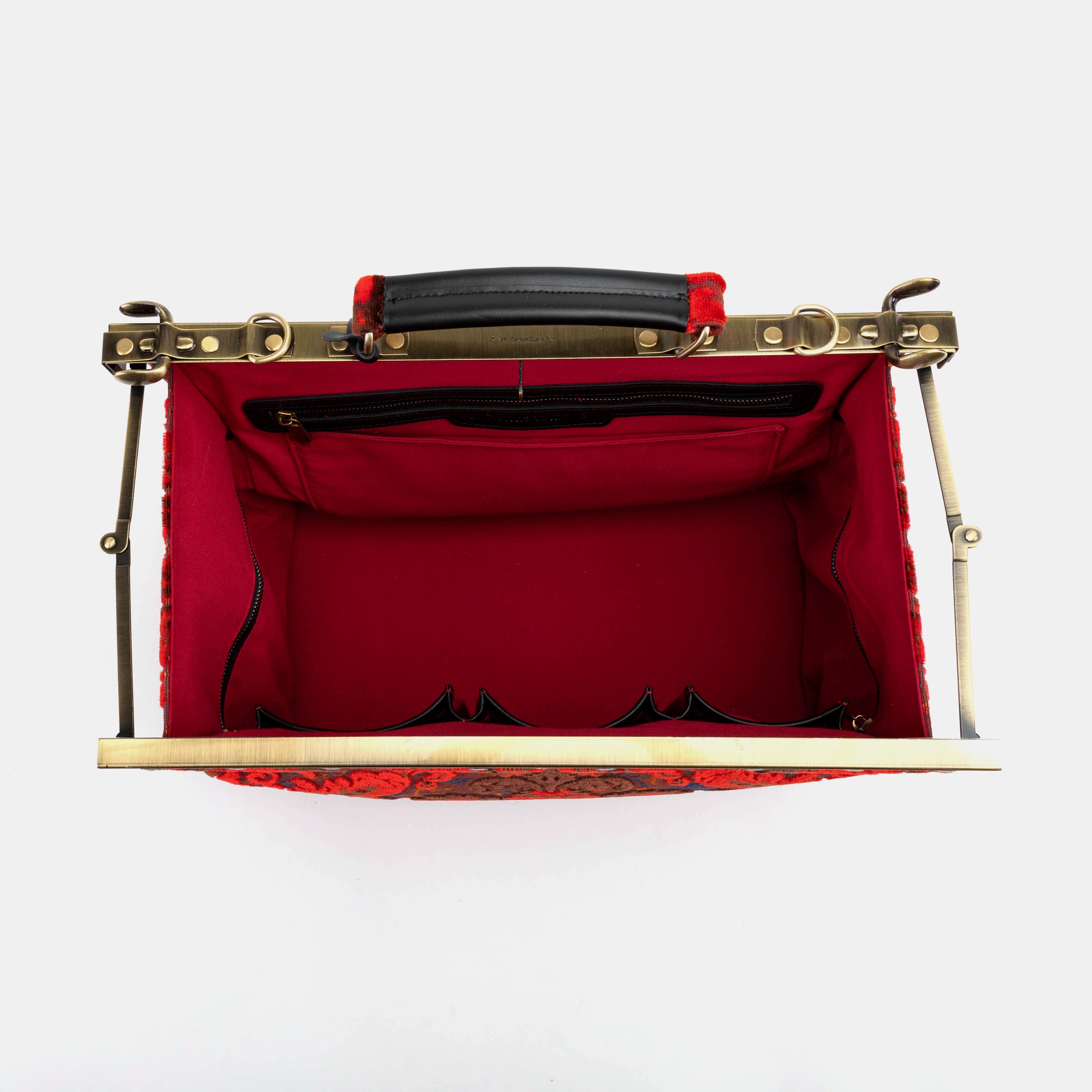 Burnout Velvet Revival Scarlet Celine Carpet Gladstone Bag of America inside