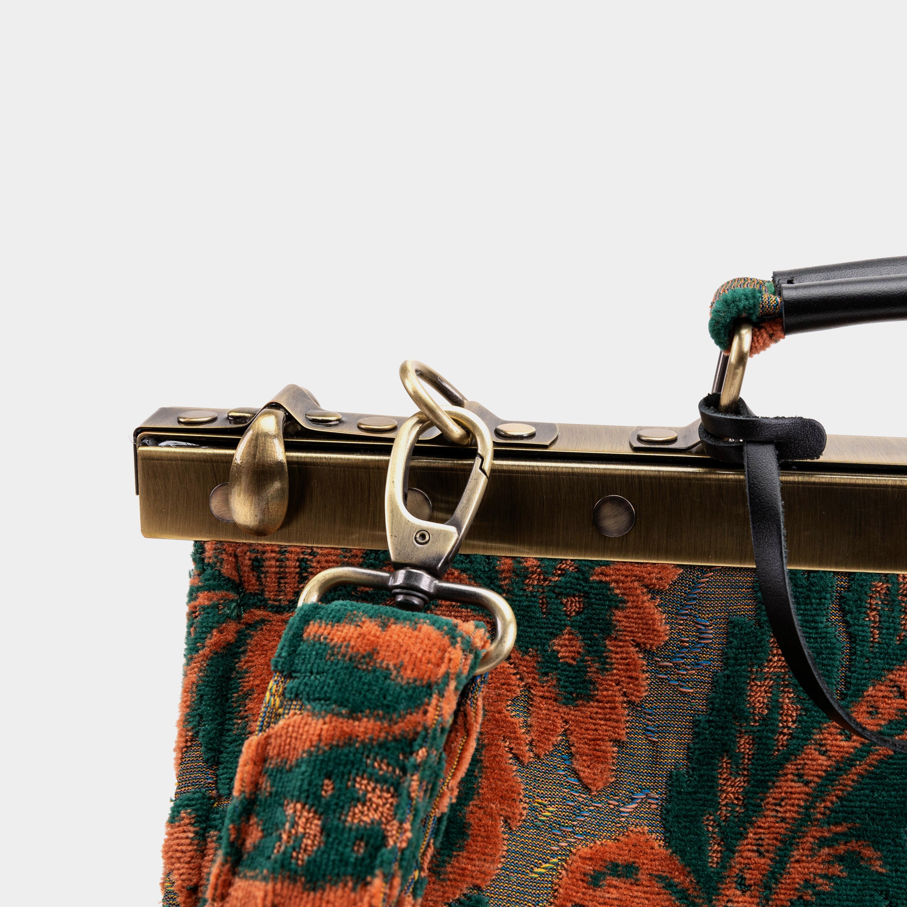 Burnout Velvet Revival Jade Celine Carpet Gladstone Bag of America clasp