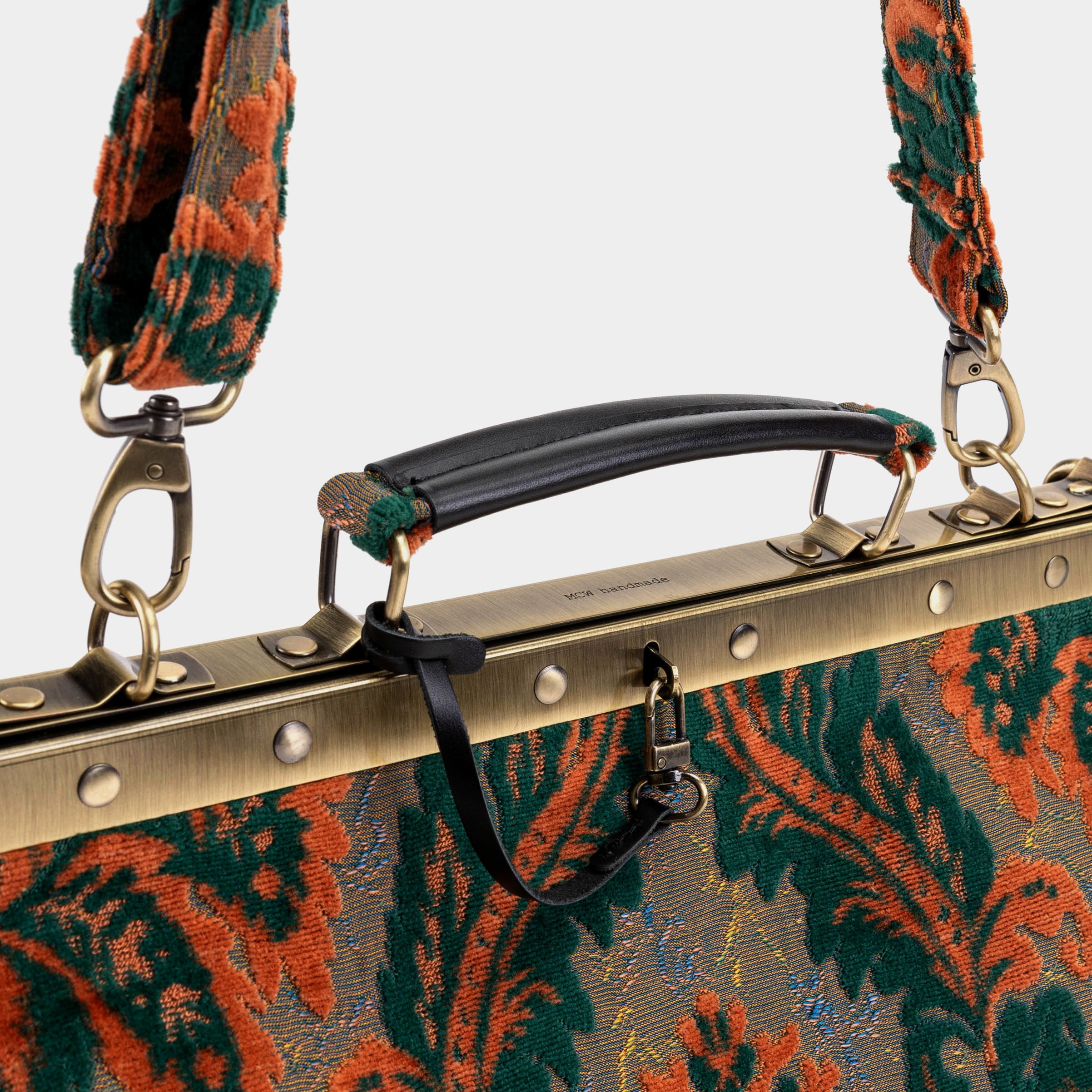 Burnout Velvet Revival Jade Celine Carpet Gladstone Bag of America handle