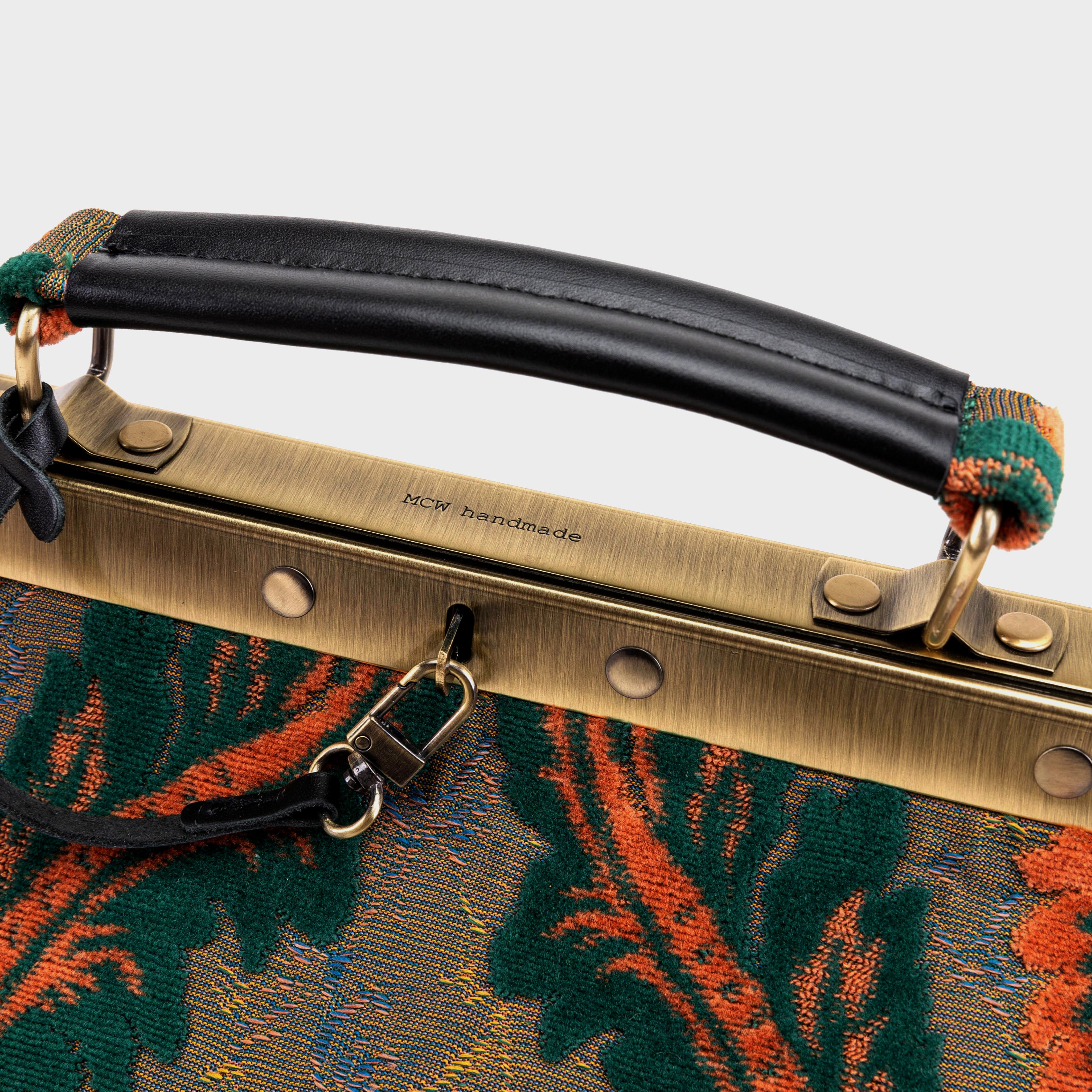 Burnout Velvet Revival Jade Celine Carpet Gladstone Bag of America logo