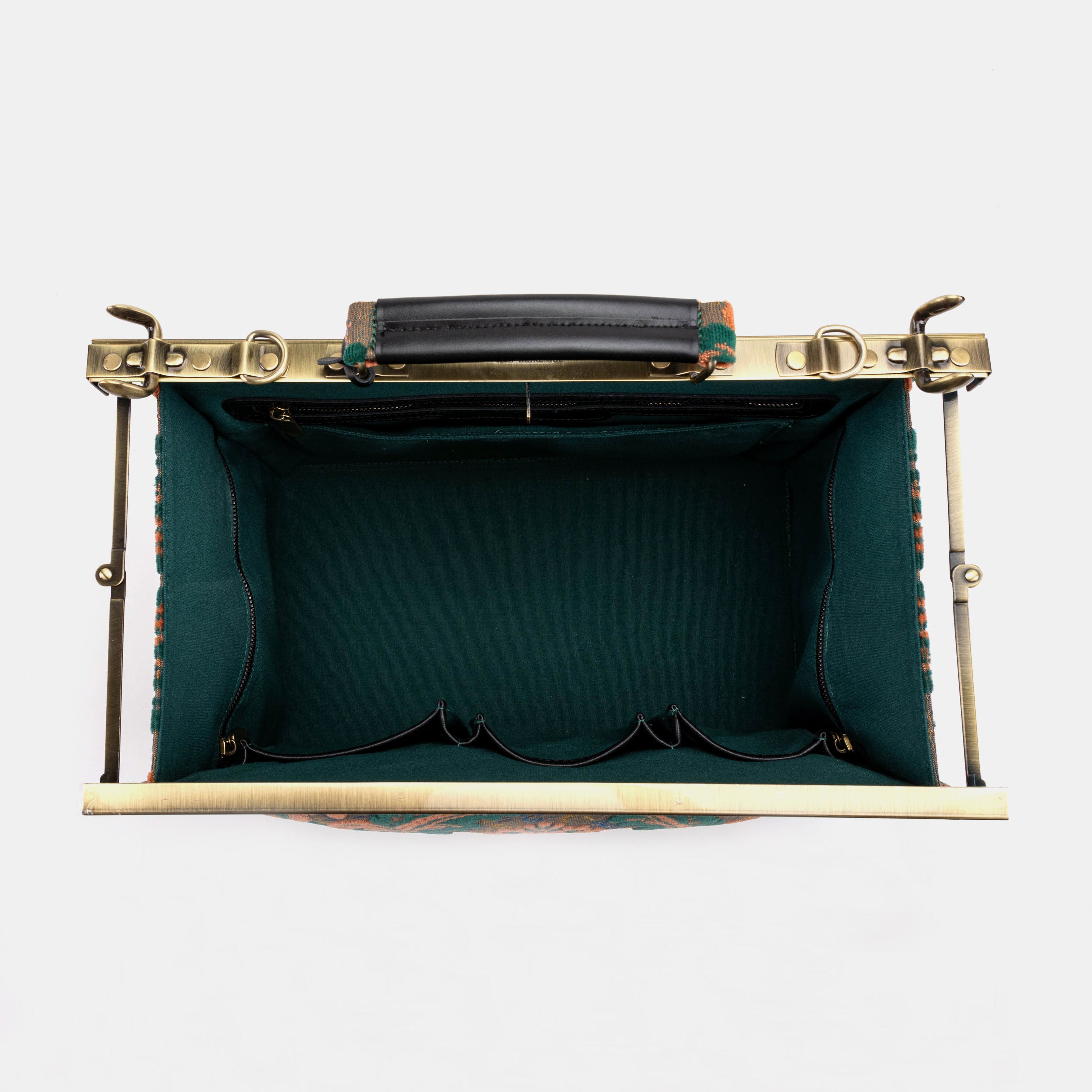 Burnout Velvet Revival Jade Celine Carpet Gladstone Bag of America inside