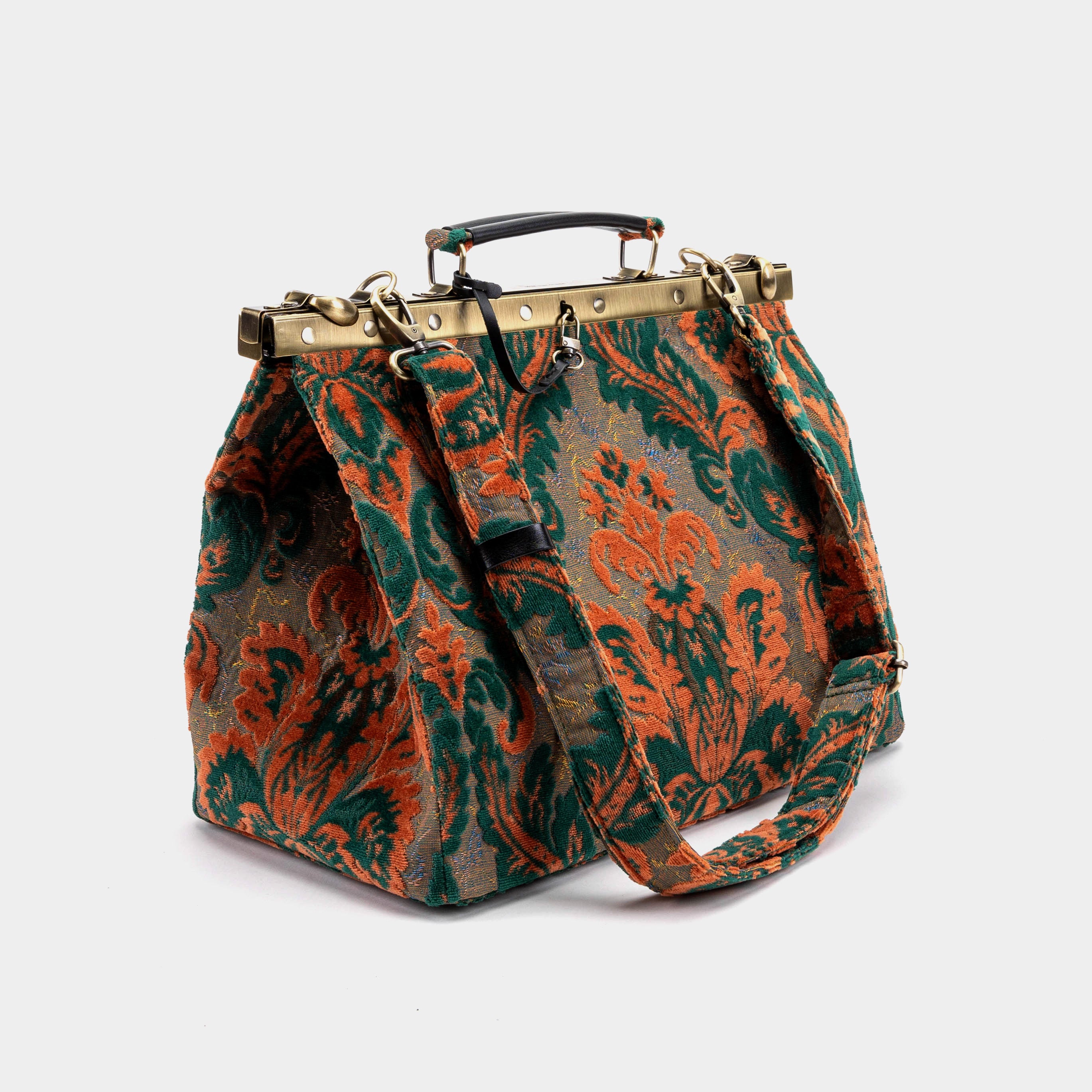 Burnout Velvet Revival Jade Celine Carpet Gladstone Bag of America with shoulder strap