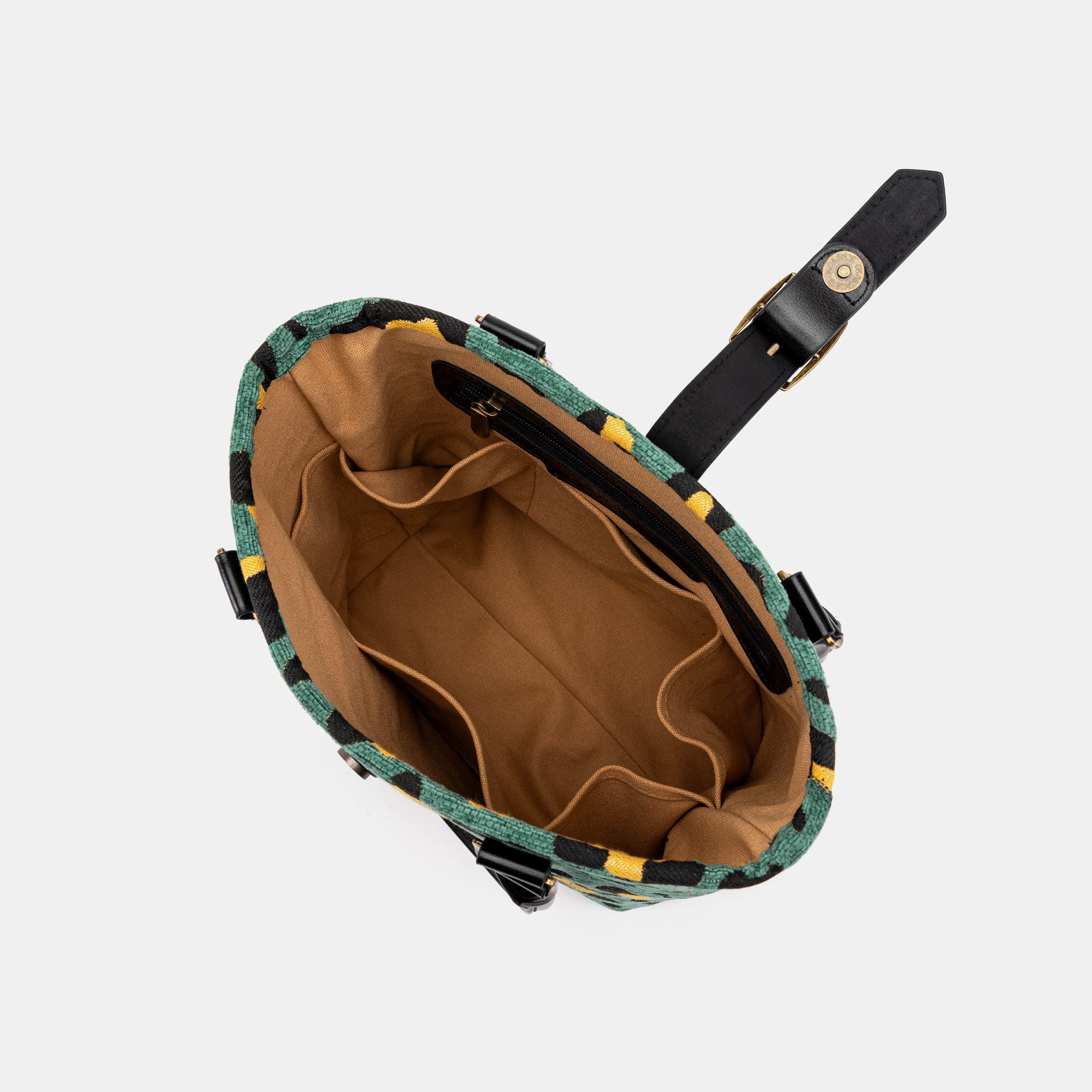 Leopard Green Everyday Tote inside