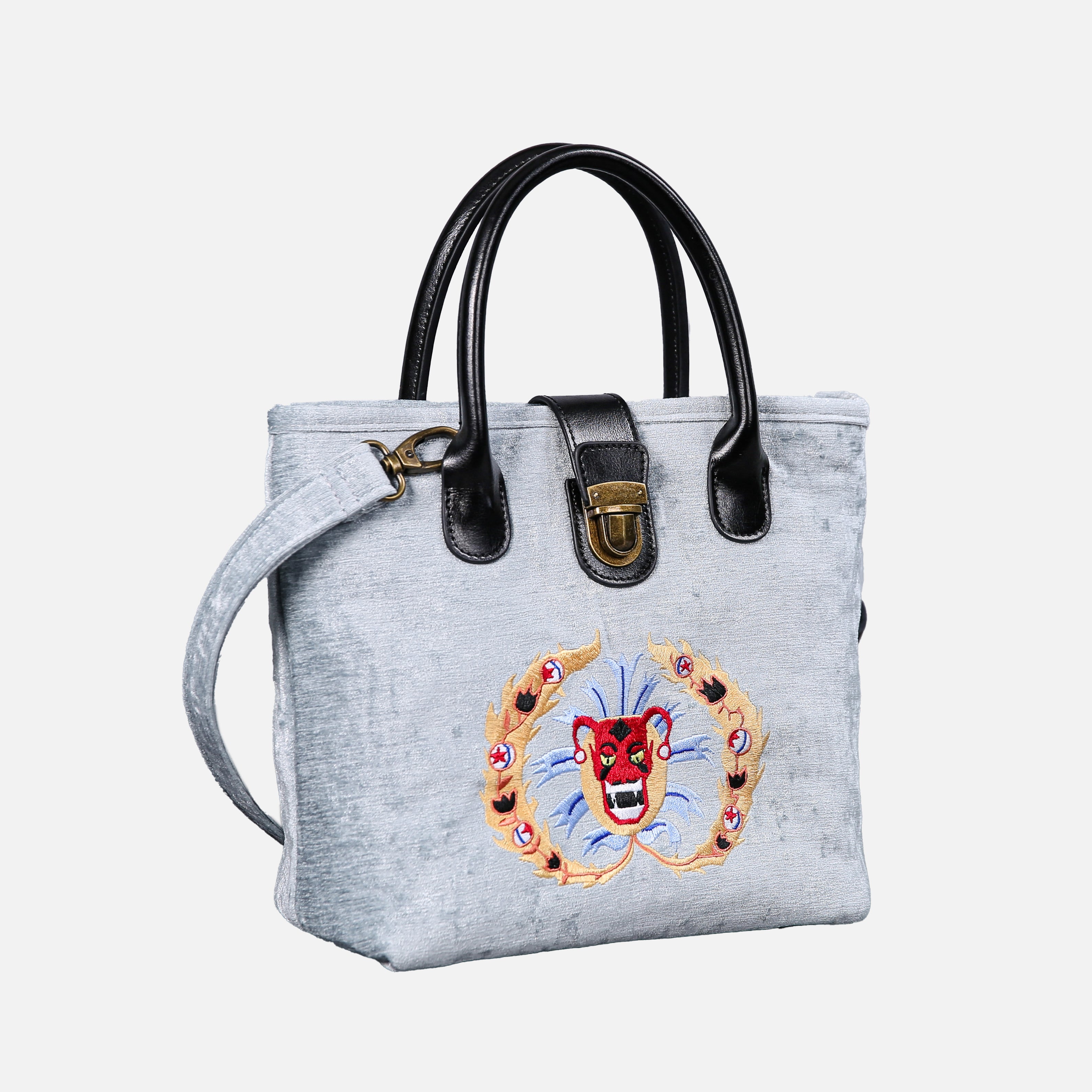 AHS the Devils Mouth Tuck Lock Carpet Satchel carpet bag MCW Handmade-1