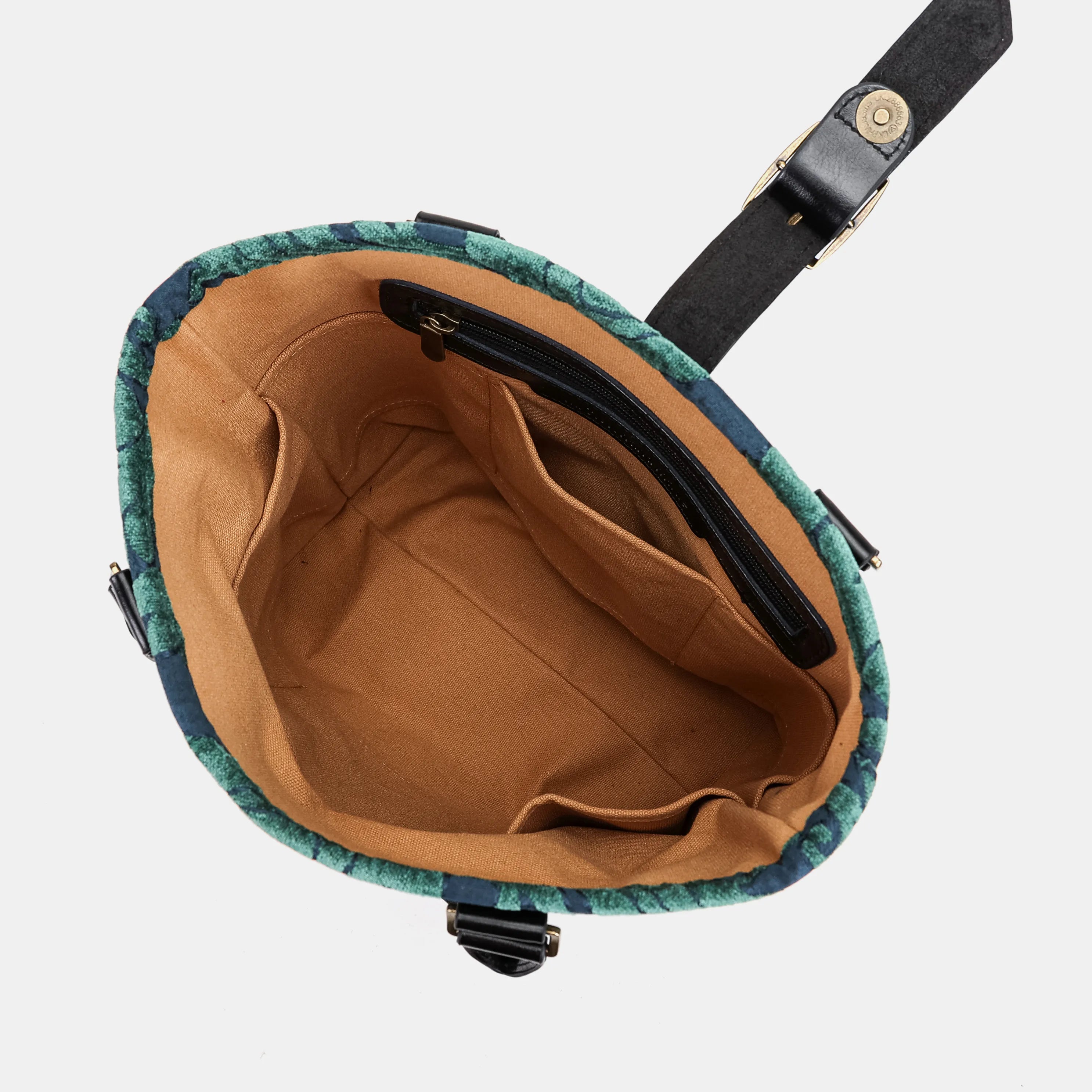 Queen Hunter Green Everyday Tote Bag INSIDE